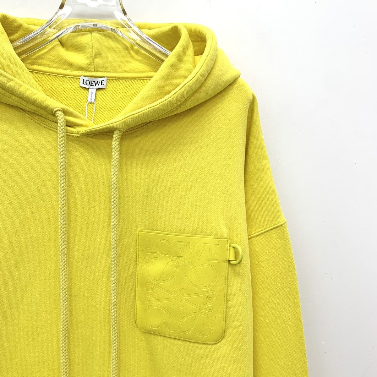 Loewe Loewe Logo Leather Patch Embossed Hooded Sweatshirt K26WX Size L / US 10 / IT 46 - 3 Thumbnail