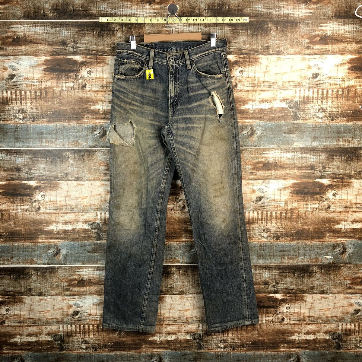 Levi's 503 Levis Blue ripped distressed Denim jeans #A2615 Size US 30 / EU 46 - 1 Thumbnail