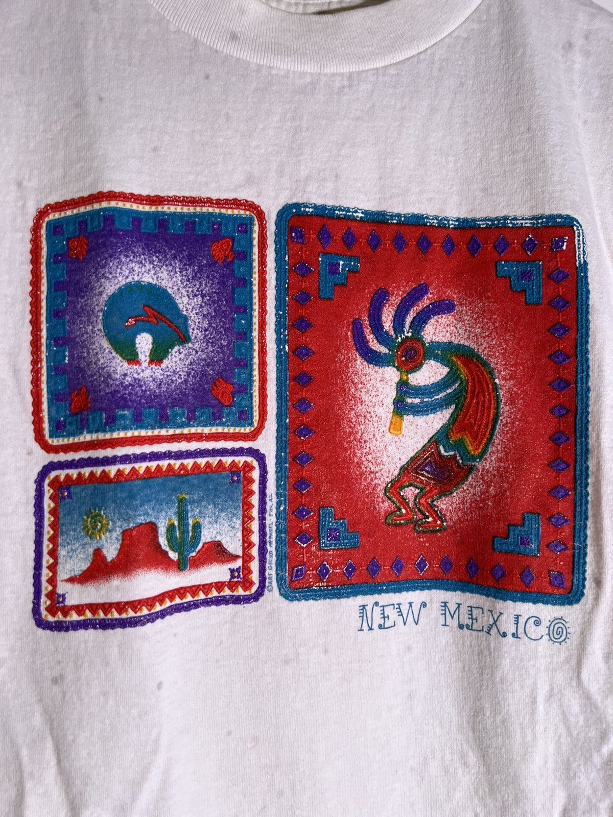 Vintage 90’s 2000’s Y2K VTG Vintage New Mexico NM Desert Art T Shirt Size US M / EU 48-50 / 2 - 5 Thumbnail