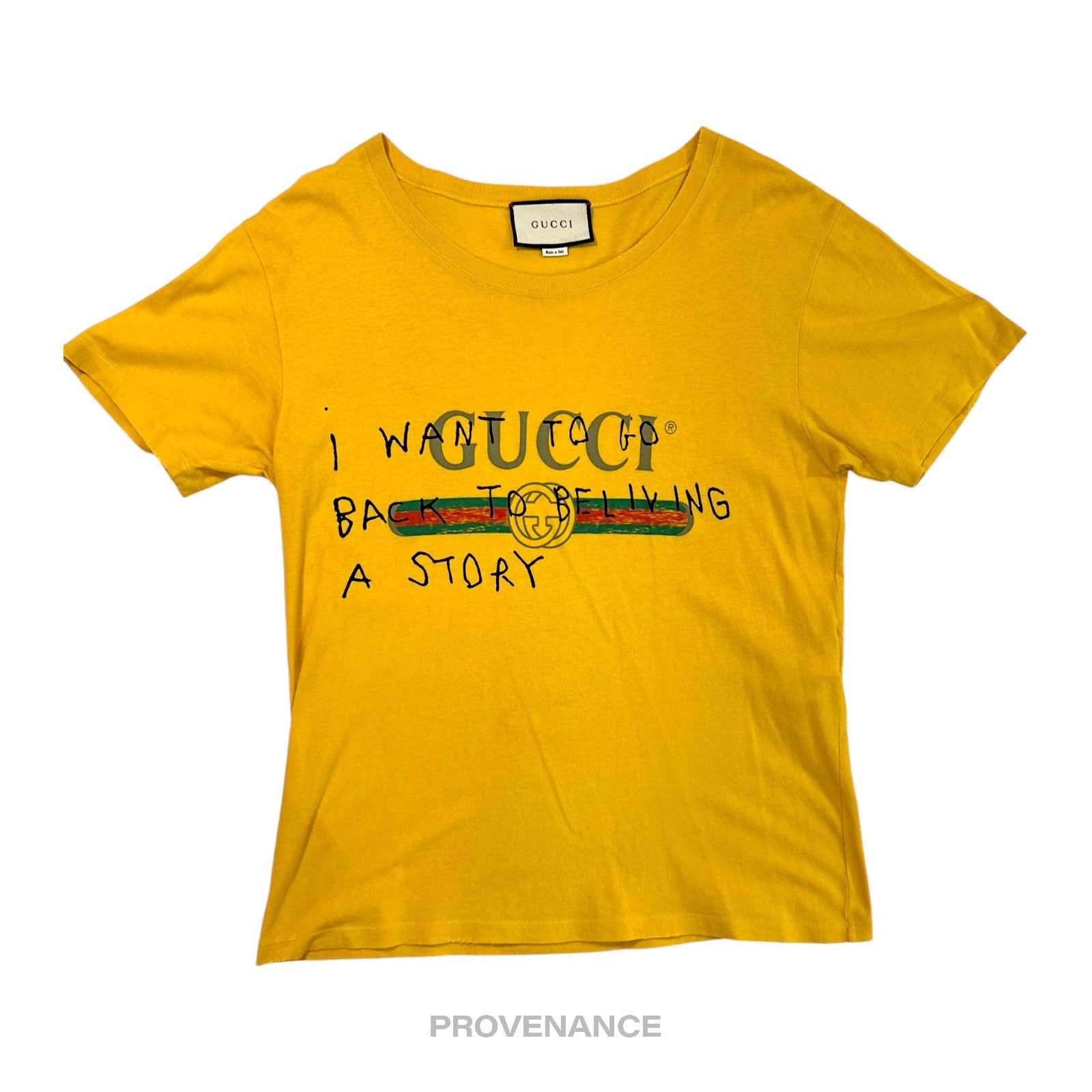 🔴 Gucci Coco Capitan T-Shirt - Yellow