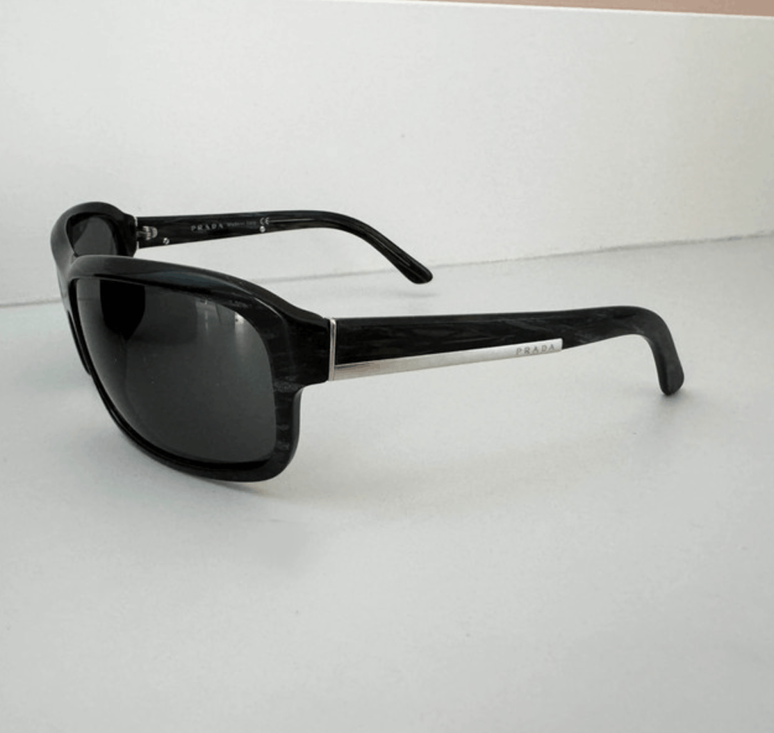 PRADA Sunglasses Flame Star Mask Fire Chrome Silver