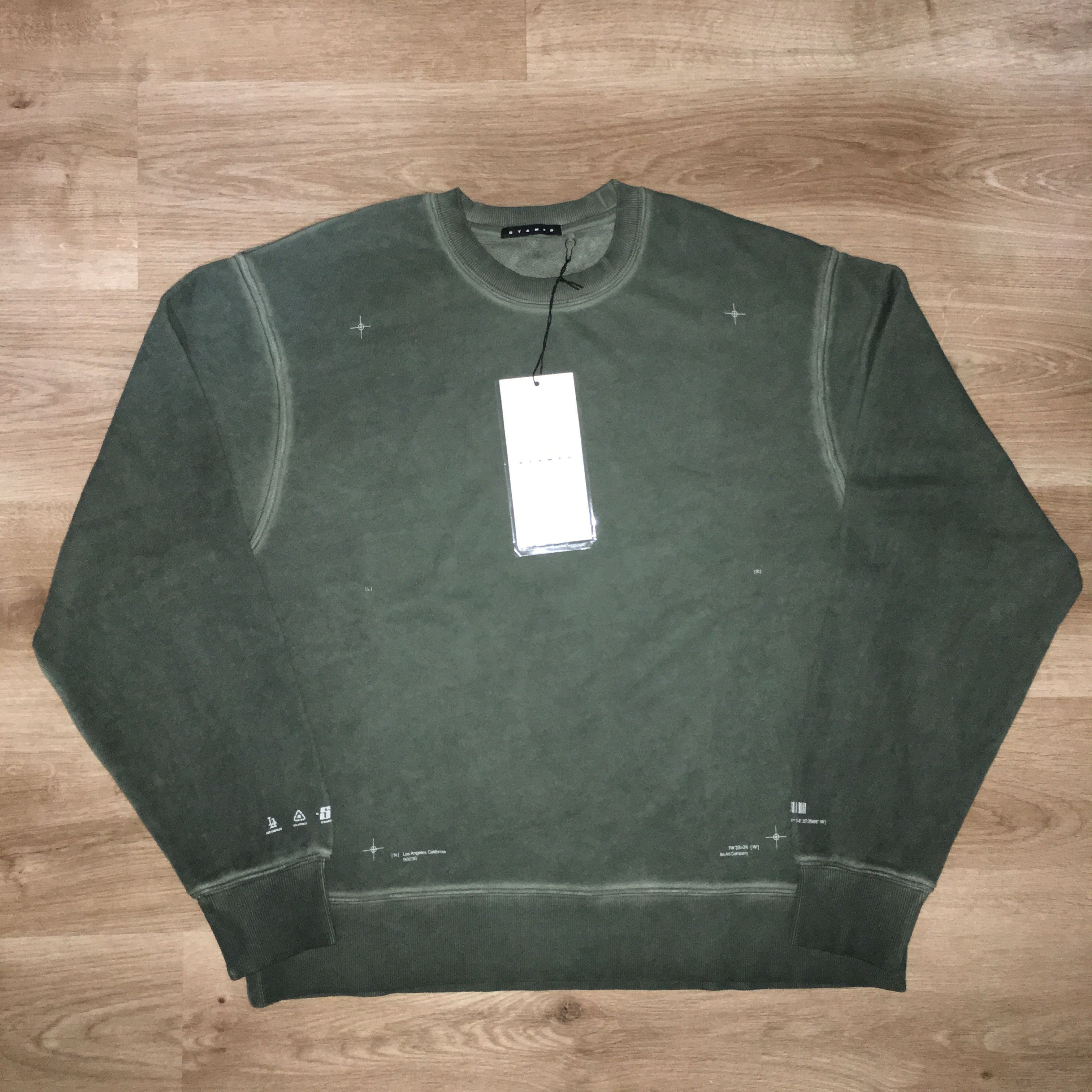 Stampd SANDLANDS CREWNECK - OIL WASHED Size US M / EU 48-50 / 2 - 7 Thumbnail
