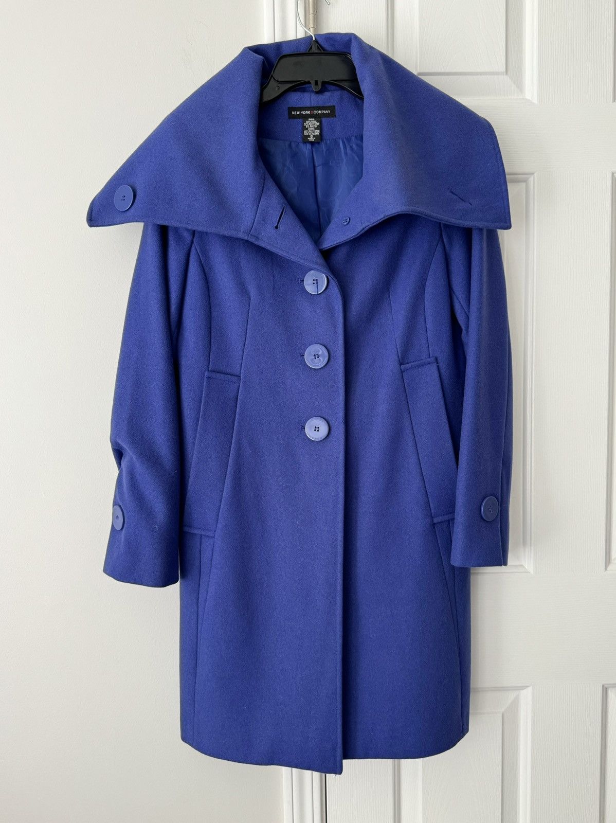 Other New York & Company Wool Blend Trench Style Coat, Size 6 Size M / US 6-8 / IT 42-44 - 4 Thumbnail