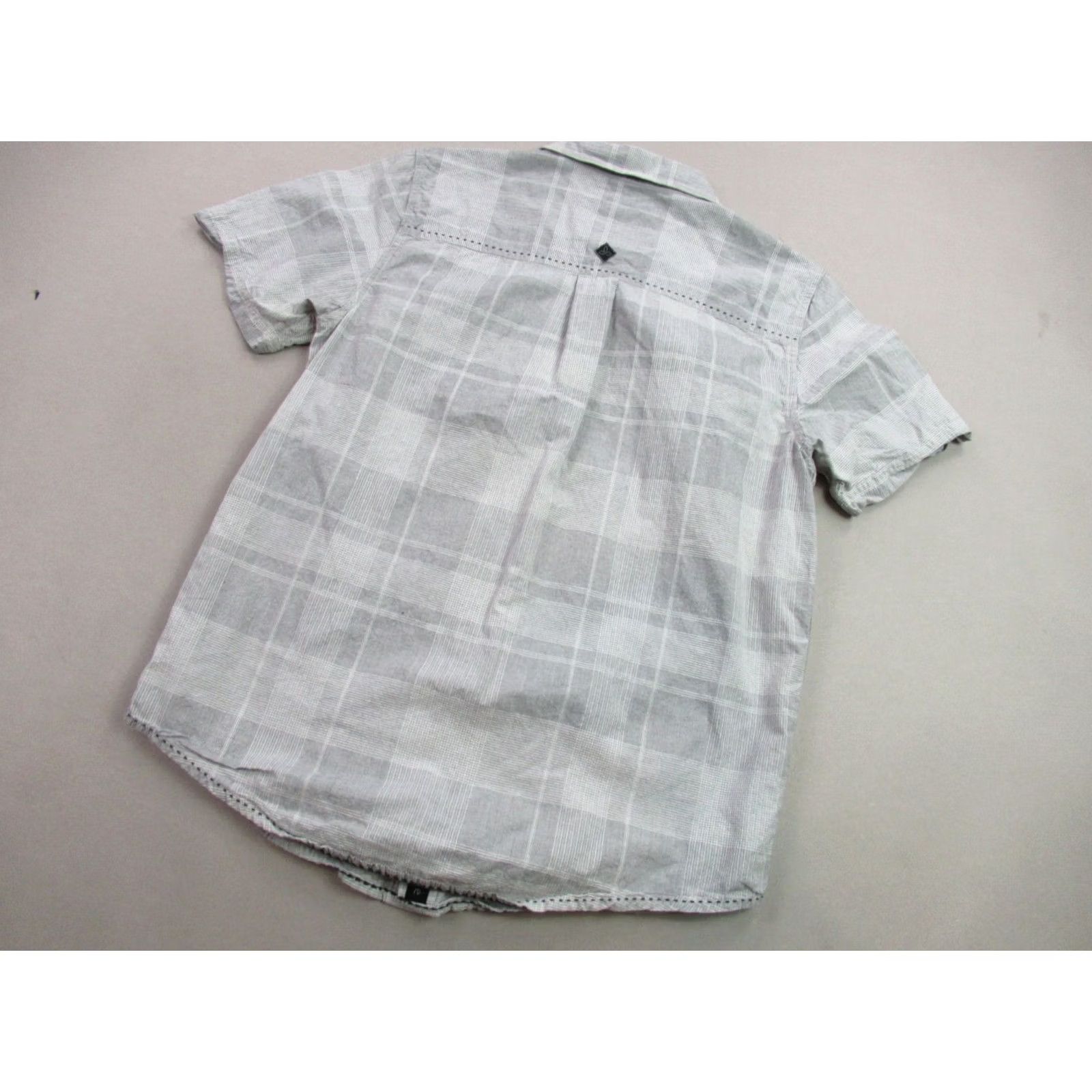 Prana prAna Shirt Mens S Short Sleeve Button Front Gray Lightweight Plaid Casual Shirt Size US S / EU 44-46 / 1 - 6 Thumbnail