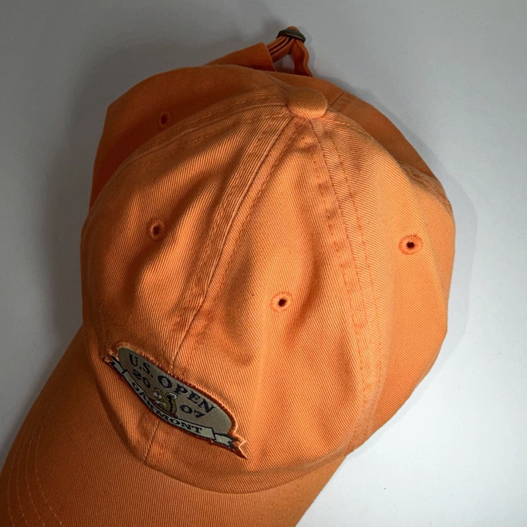 Vintage ADG Golf Hat Cap Orange 2007 US Open Oakmont Country Club Adjustable Strap Back Men One Size Size ONE SIZE - 7 Thumbnail