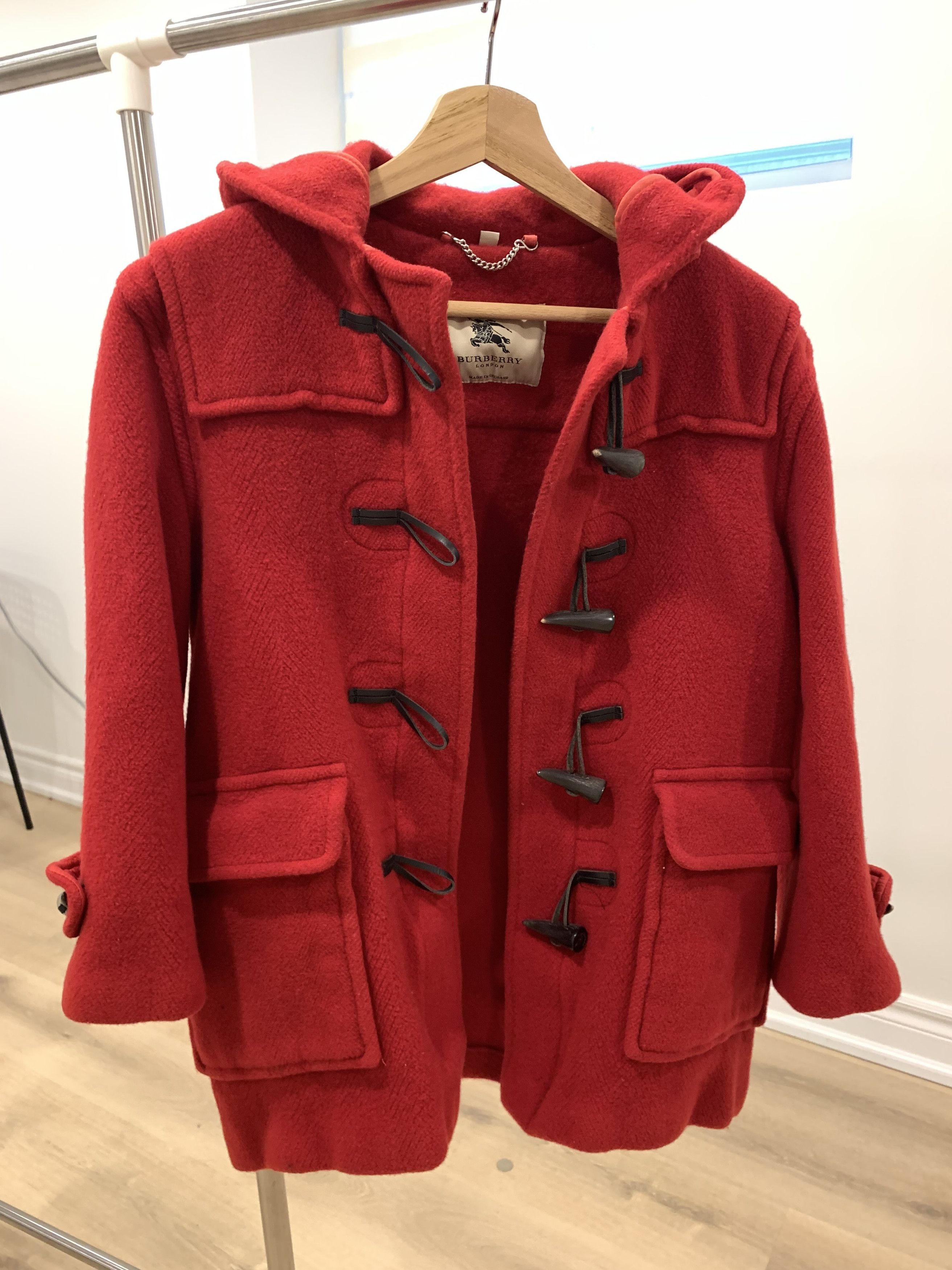 Burberry Burberry Wool Coat Size L / US 10 / IT 46 - 2 Thumbnail