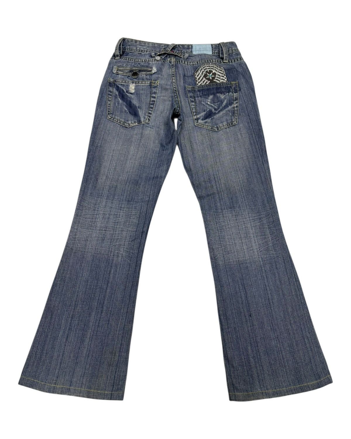Jimmy Taverniti 🔥TAVERNITI SO JEANS FLARED BOOTCUT JEANS Size 27" / US 4 / IT 40 - 8 Thumbnail