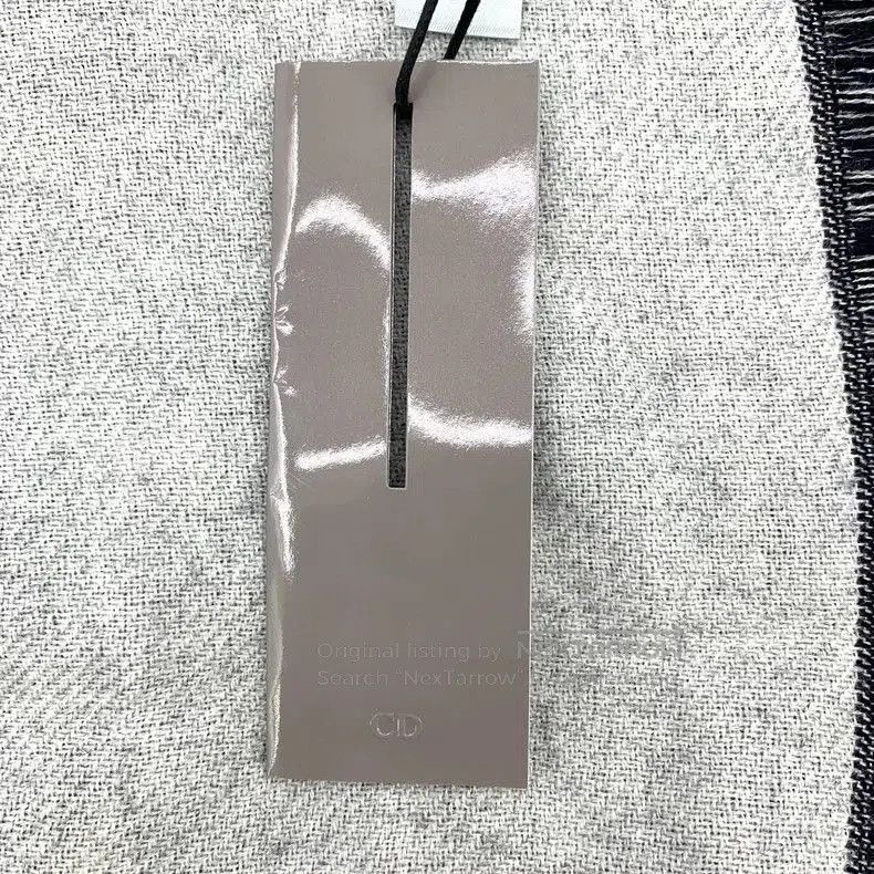 Other Dior Blue CD Embroidered Wool Scarf. Size ONE SIZE - 9 Thumbnail