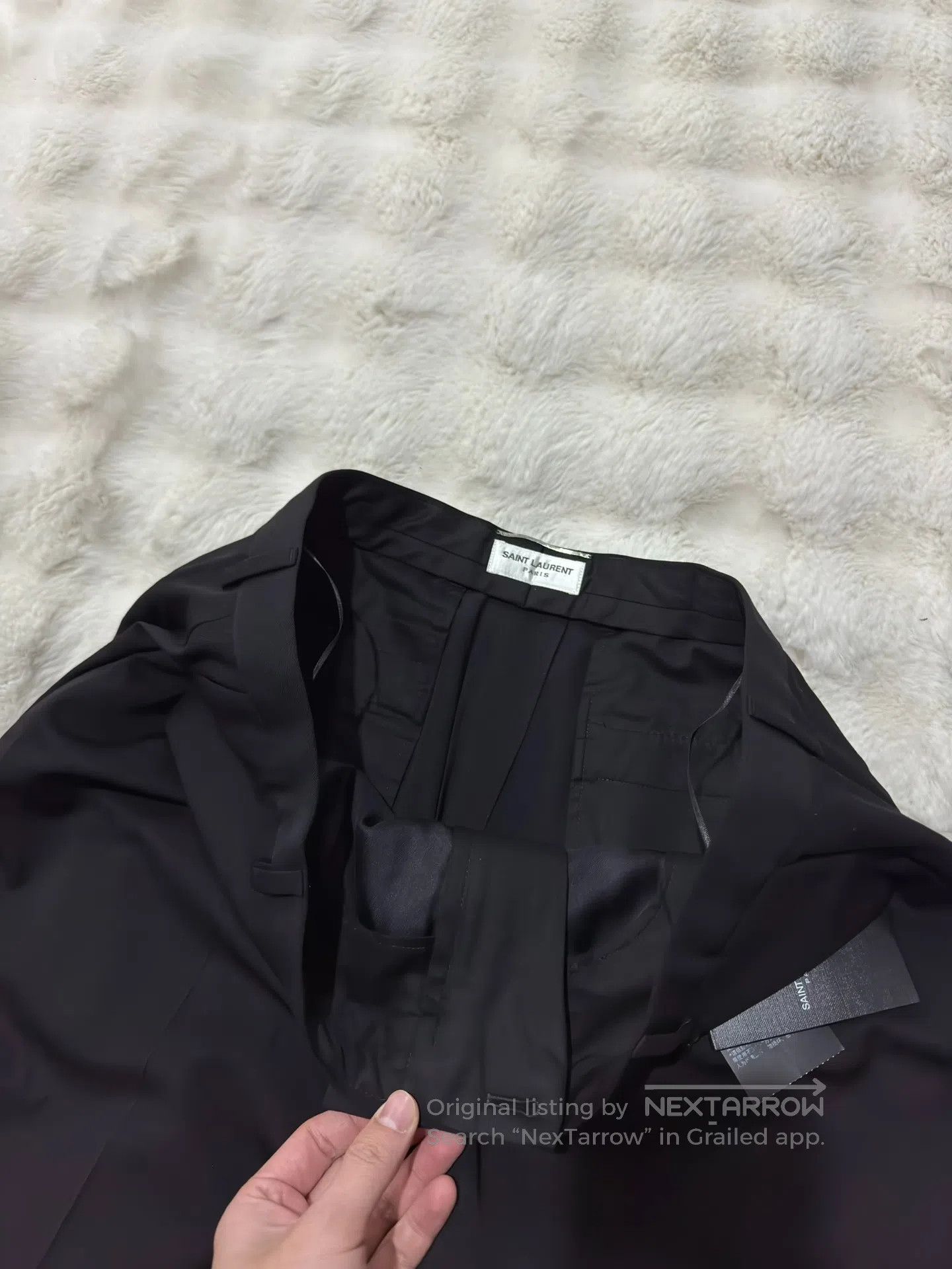 Saint Laurent Paris Saint Laurent Paris Men's Smoking Trousers| Size US 38 / EU 54 - 4 Thumbnail