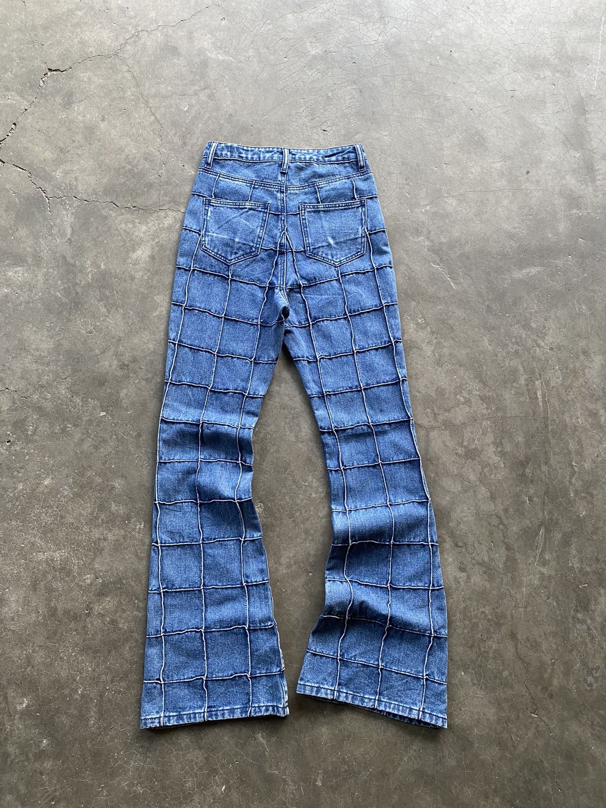 If Six Was Nine Patchwork Flared Denim Pant Hysteric Style Size 26" / US 2 / IT 38 - 5 Thumbnail