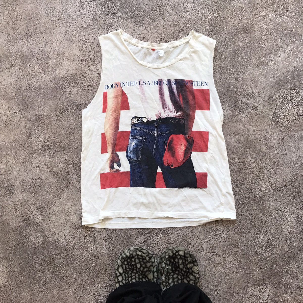 Vintage Vintage 90s Y2K Graphic Tank Top Streetwear Americana Boxy M Size US M / EU 48-50 / 2 - 1 Thumbnail