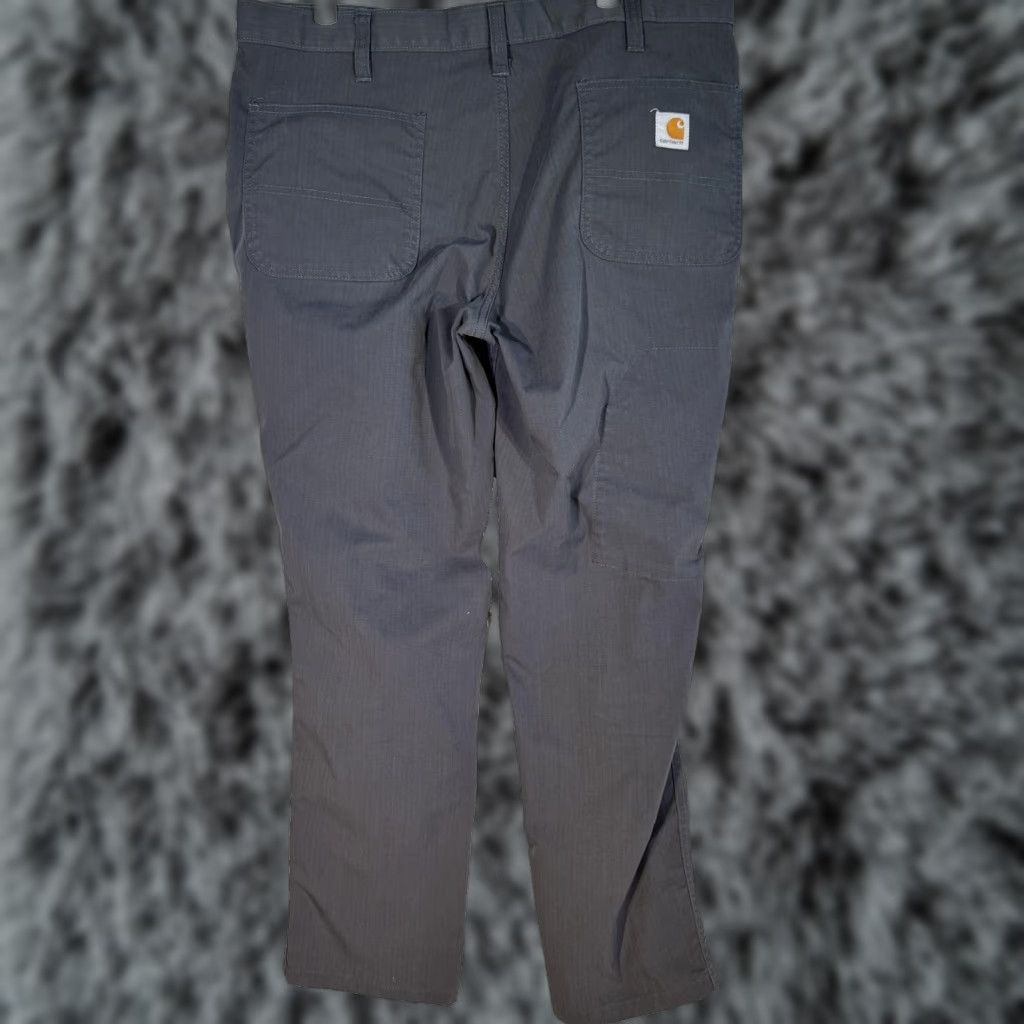 Carhartt Carhartt Ripstop Pants Mens 36x30 Gray Relaxed Fit Utility Work Zipper Pocket Pants Size US 36 / EU 52 - 1 Thumbnail