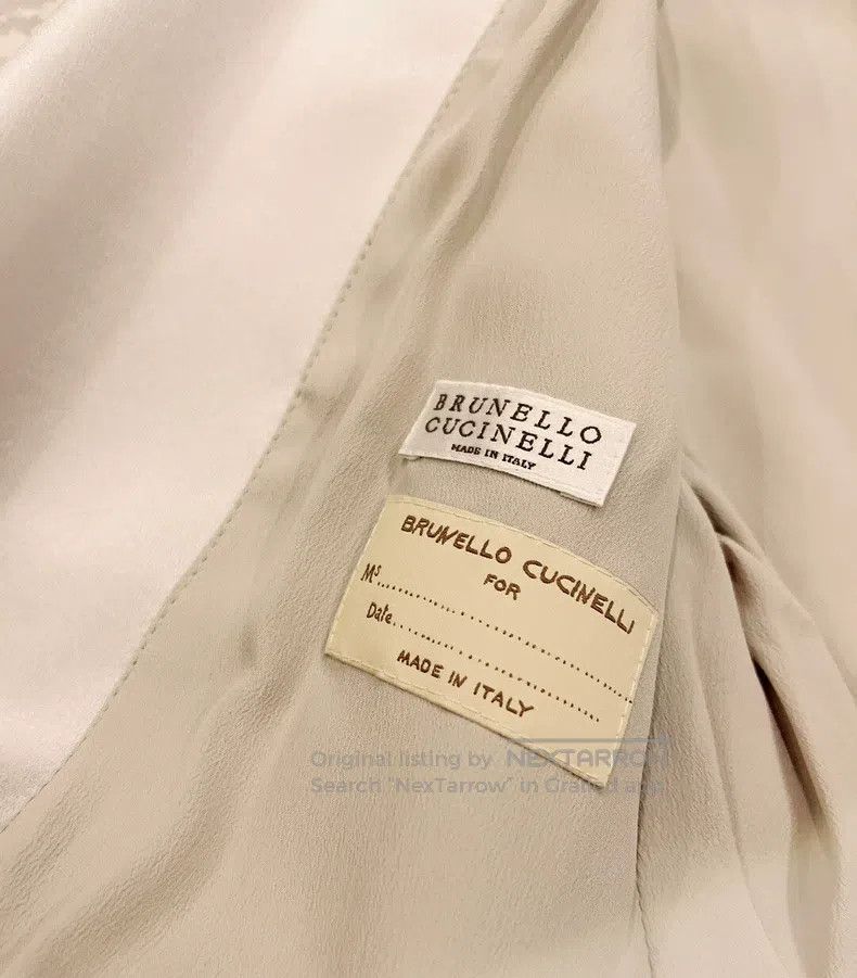 Brunello Cucinelli Brunello Cucinelli Leather blazer Size S / US 4 / IT 40 - 5 Thumbnail