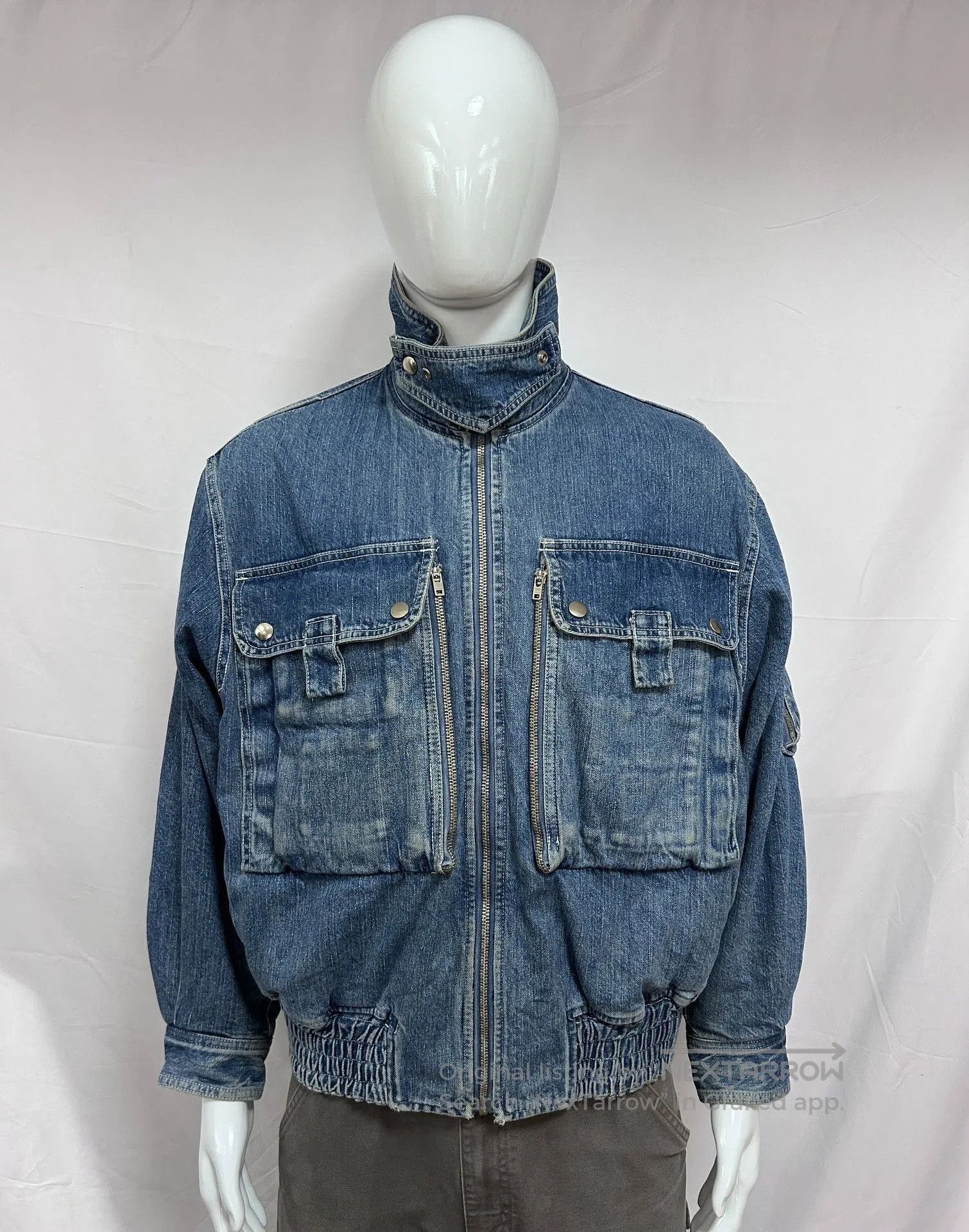 Vintage Vintage Issey Miyake Denim Bomber. Size US M / EU 48-50 / 2 - 6 Thumbnail