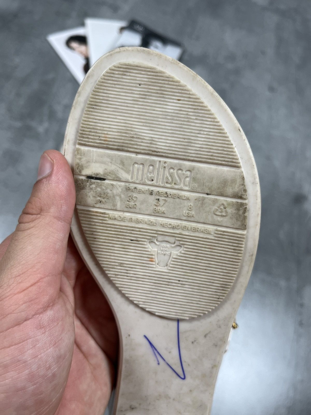 Vivienne Westwood VIVIENNE WESTWOOD Anglomania Melissa Flip Flop Sandal Size US 6 / EU 39 - 5 Thumbnail