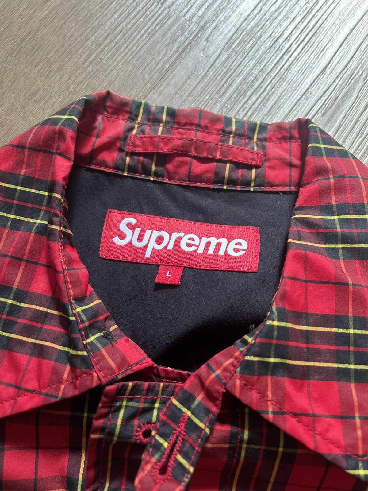 Supreme Supreme Red Plaid Trench Coat SS15 Size US L / EU 52-54 / 3 - 5 Thumbnail