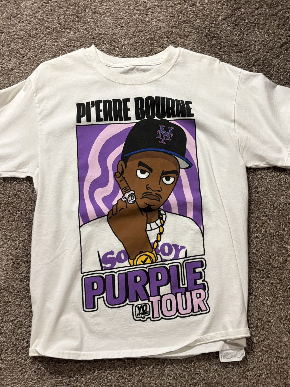 Champion The Purple Tour Pierre Bourne Tee Size US M / EU 48-50 / 2 - 1 Thumbnail