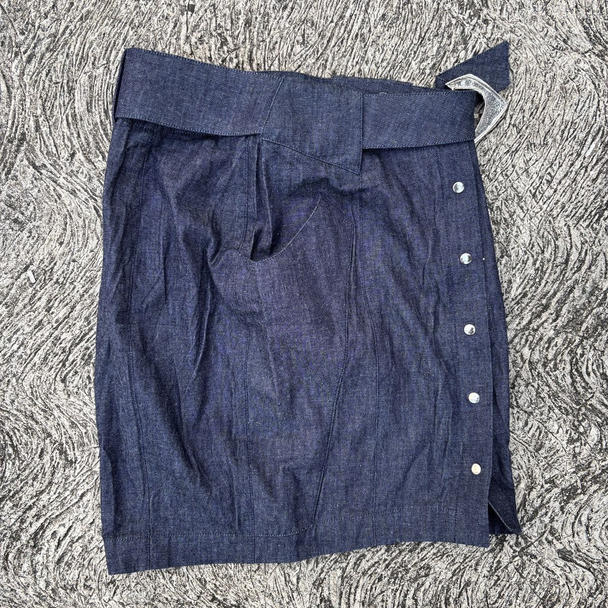 Thierry Mugler Thierry Mugler mini skirt denim Size 27" / US 4 / IT 40 - 6 Thumbnail