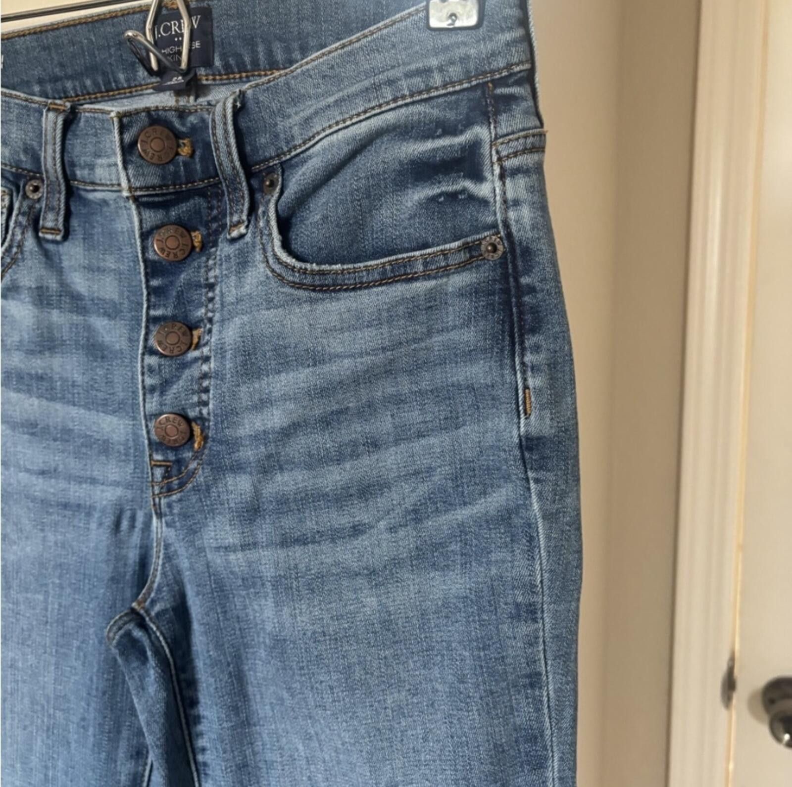 J.Crew J.Crew 9” High-Waisted Blue skinny Jeans Size 25" / US 0 / IT 36 - 4 Thumbnail