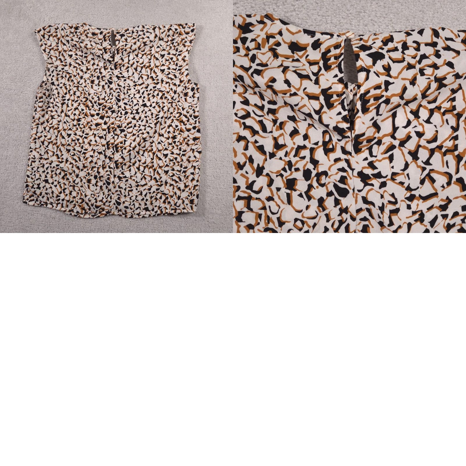 Nine West Nine West Blouse Womens Large Sleeveless Animal Print Top Career Workwear Size L / US 10 / IT 46 - 9 Thumbnail