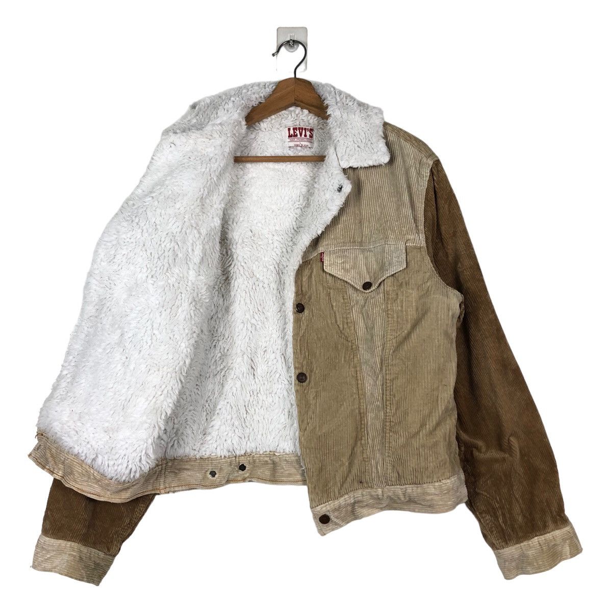 Levi's 🔥Vintage Trucker Corduroy Biker Jacket Levi’s Made in Usa Size US L / EU 52-54 / 3 - 11 Thumbnail