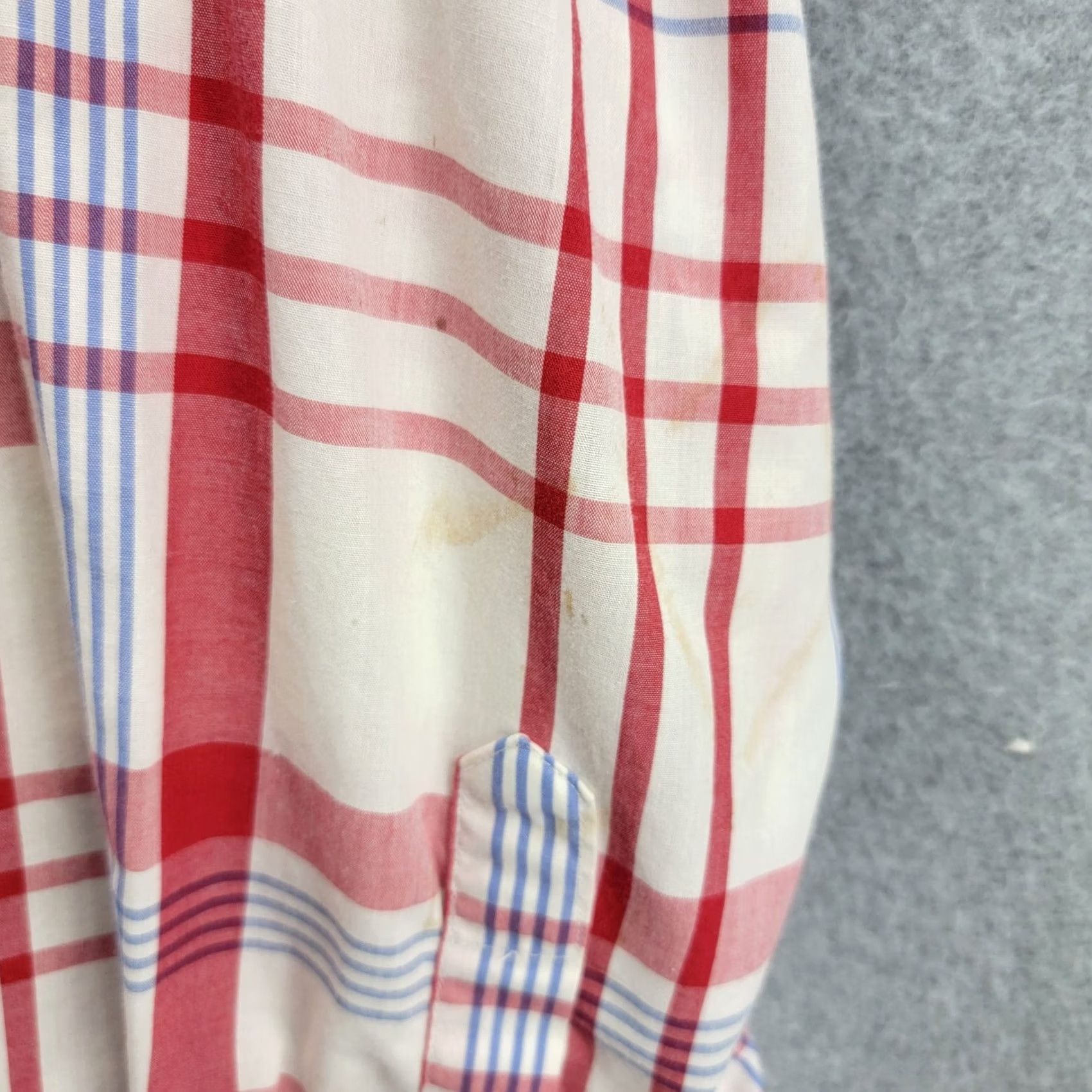 Vintage VINTAGE Flying R Ranchwear Western Pearl Snap Shirt Mens 17.5 35 Stripe plaid Red Cotton Blend Button-Up Long Sleeve Western Mens Size US XXL / EU 58 / 5 - 2 Thumbnail