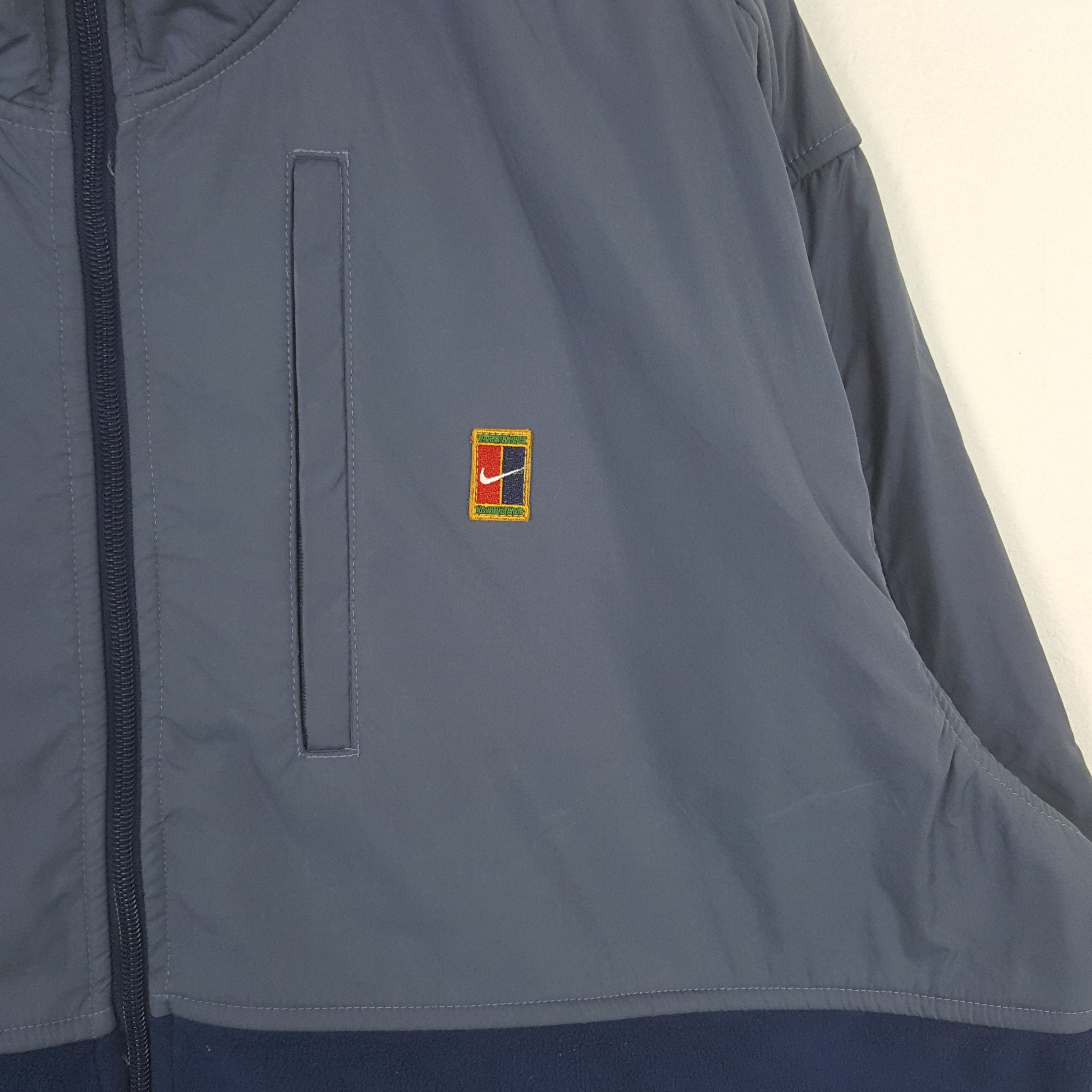 Nike × Vintage Vintage Nike Court Windbreaker Zipper Sport Jacket Size US L / EU 52-54 / 3 - 13 Thumbnail