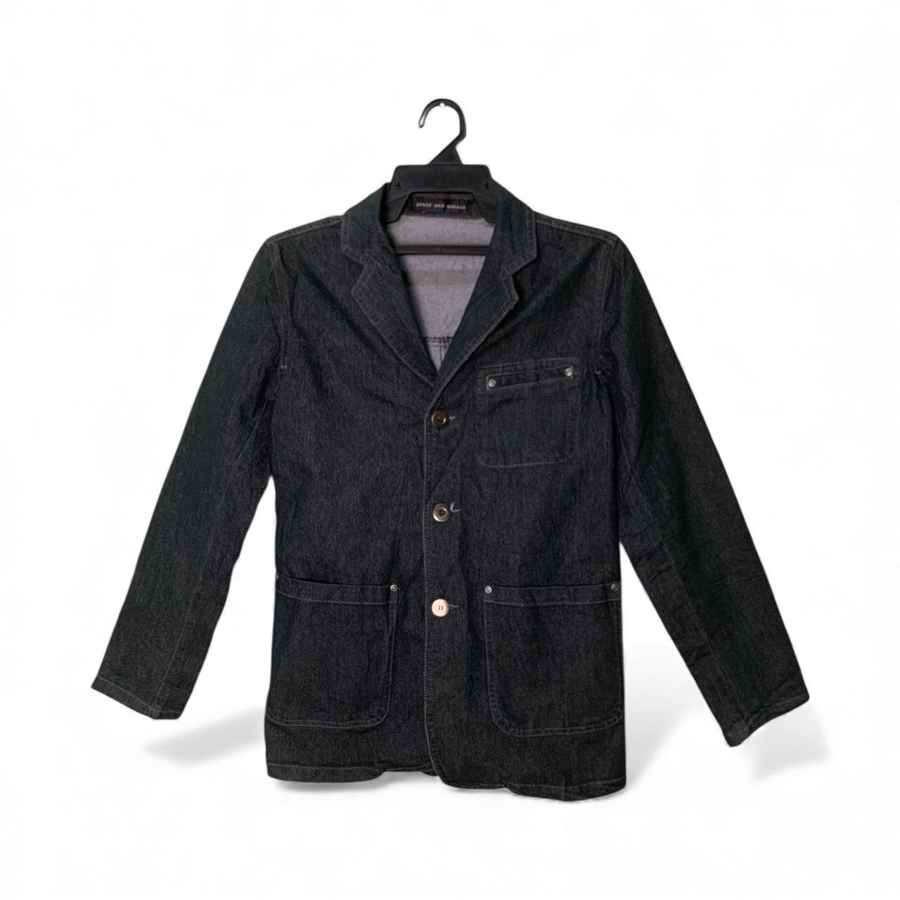 Other Rare Design Jouer Aux Echecs Denim Jackets Size M / US 6-8 / IT 42-44 - 1 Thumbnail
