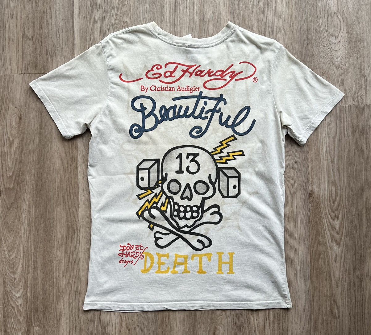 Christian Audigier × Ed Hardy × Vintage Ed Hardy by Christian Audigier Black Rose of Death T-Shirt Size US XL / EU 56 / 4 - 10 Thumbnail