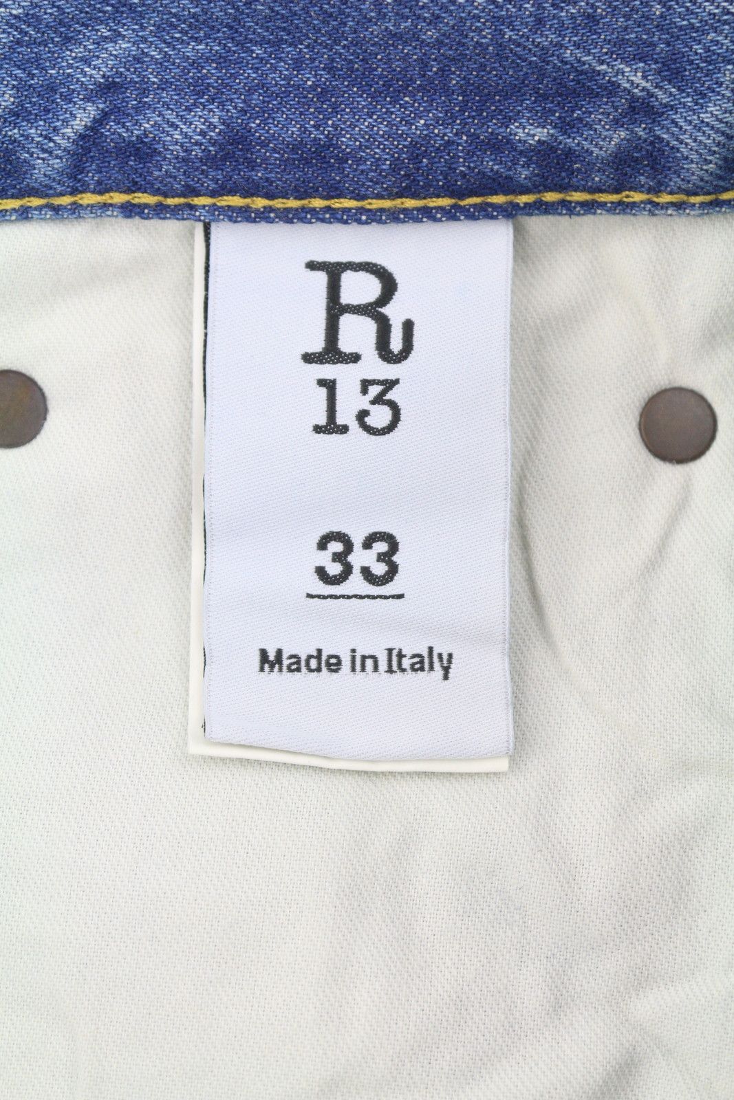 R13 D'ARCY LOOSE 33 Veiled Blue Whiskers Faded Zip SS25 86835 Size US 33 - 8 Thumbnail