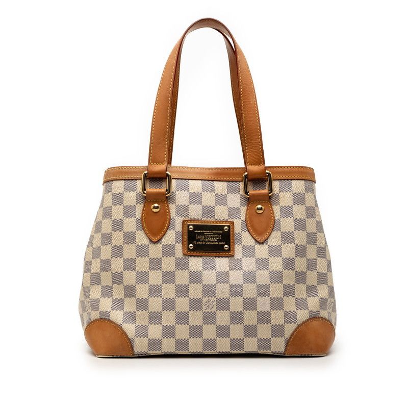 Louis Vuitton Louis Vuitton Hampstead PM Damier Azur Handbag Textile Tote Bag N51207 DUTY FREE for USA