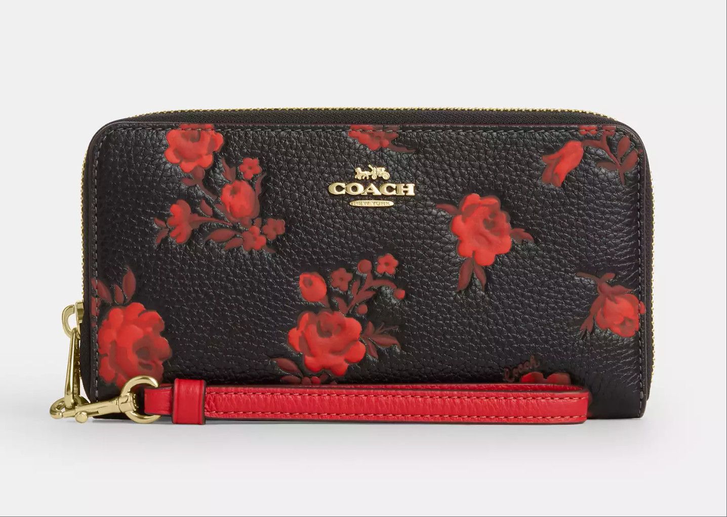 Coach NWT Coach Long Zip Around Wallet With Floral Print CCL36 Size ONE SIZE - 7 Thumbnail