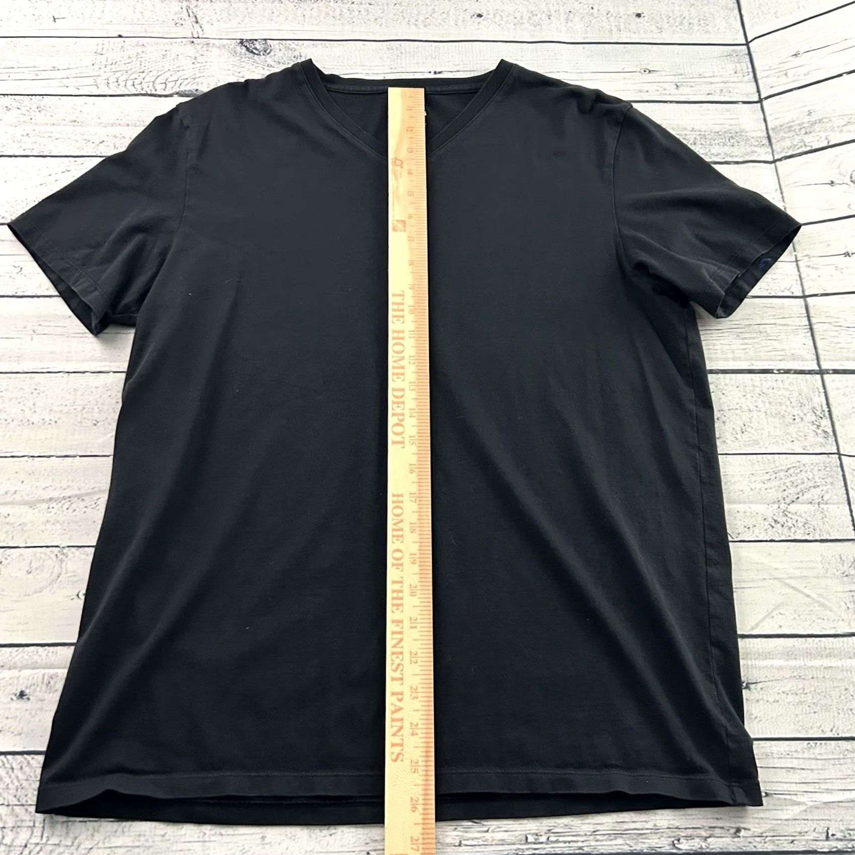 Vintage Bombas Short Sleeve T-Shirt Black 100% Pima Cotton V-Neck Men's M Size US M / EU 48-50 / 2 - 3 Thumbnail