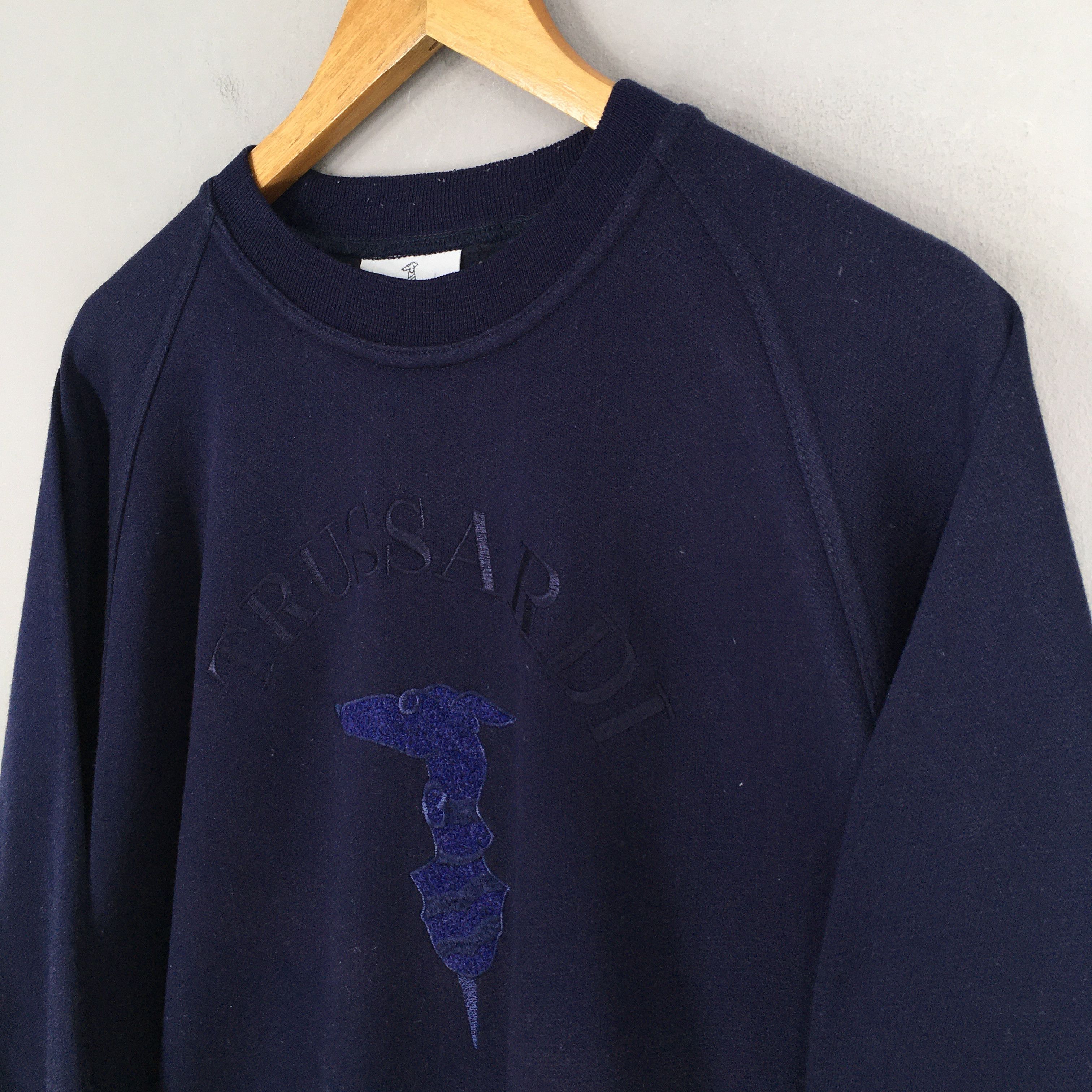 Trussardi × Vintage Vintage Trussardi Jeans Crewneck Sweatshirt Medium Size US M / EU 48-50 / 2 - 3 Thumbnail