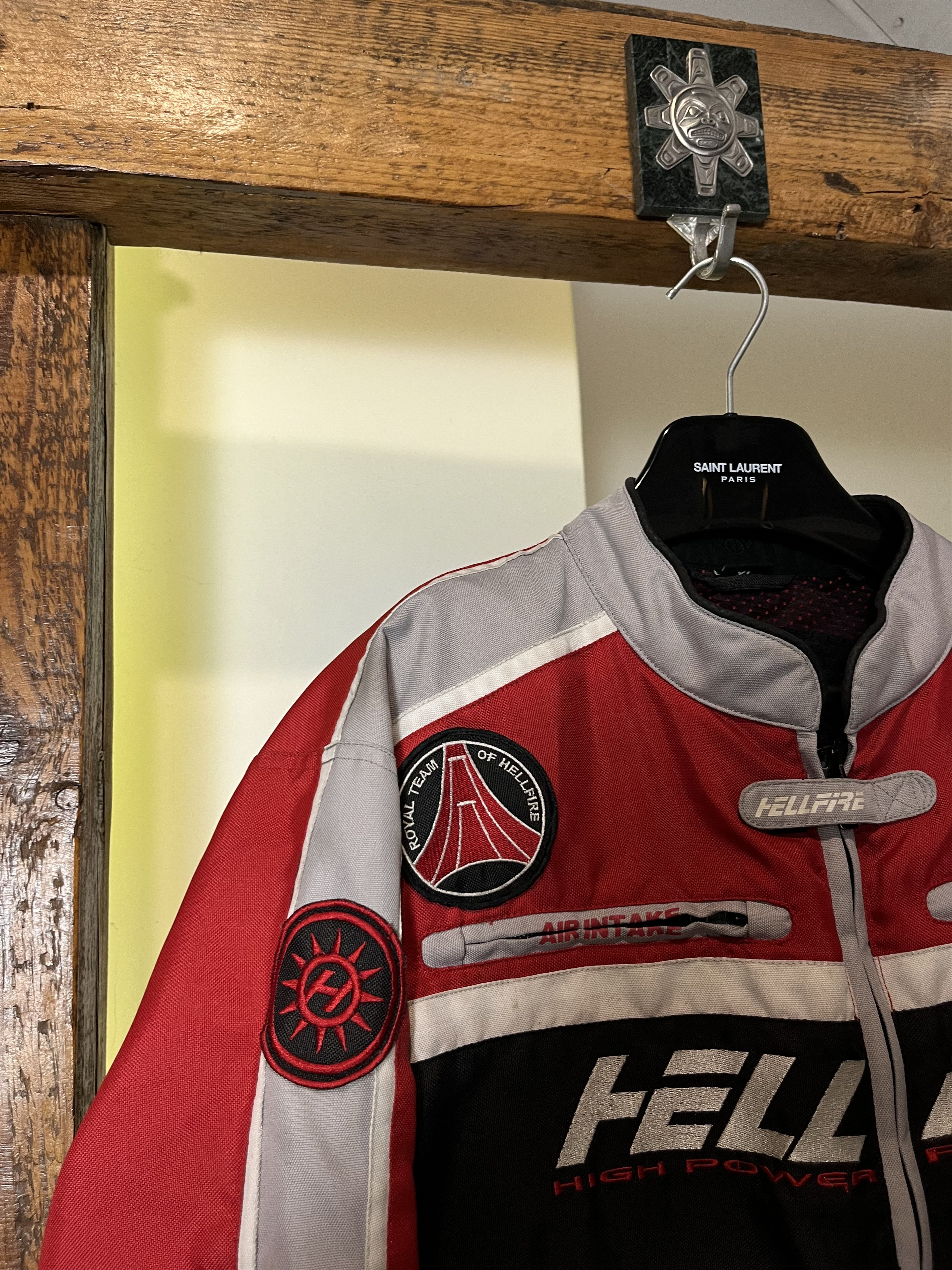 Vintage 90s Hell Fire Racing Jacket Hasta La Vista Nascar Jacket Size US XL / EU 56 / 4 - 5 Thumbnail