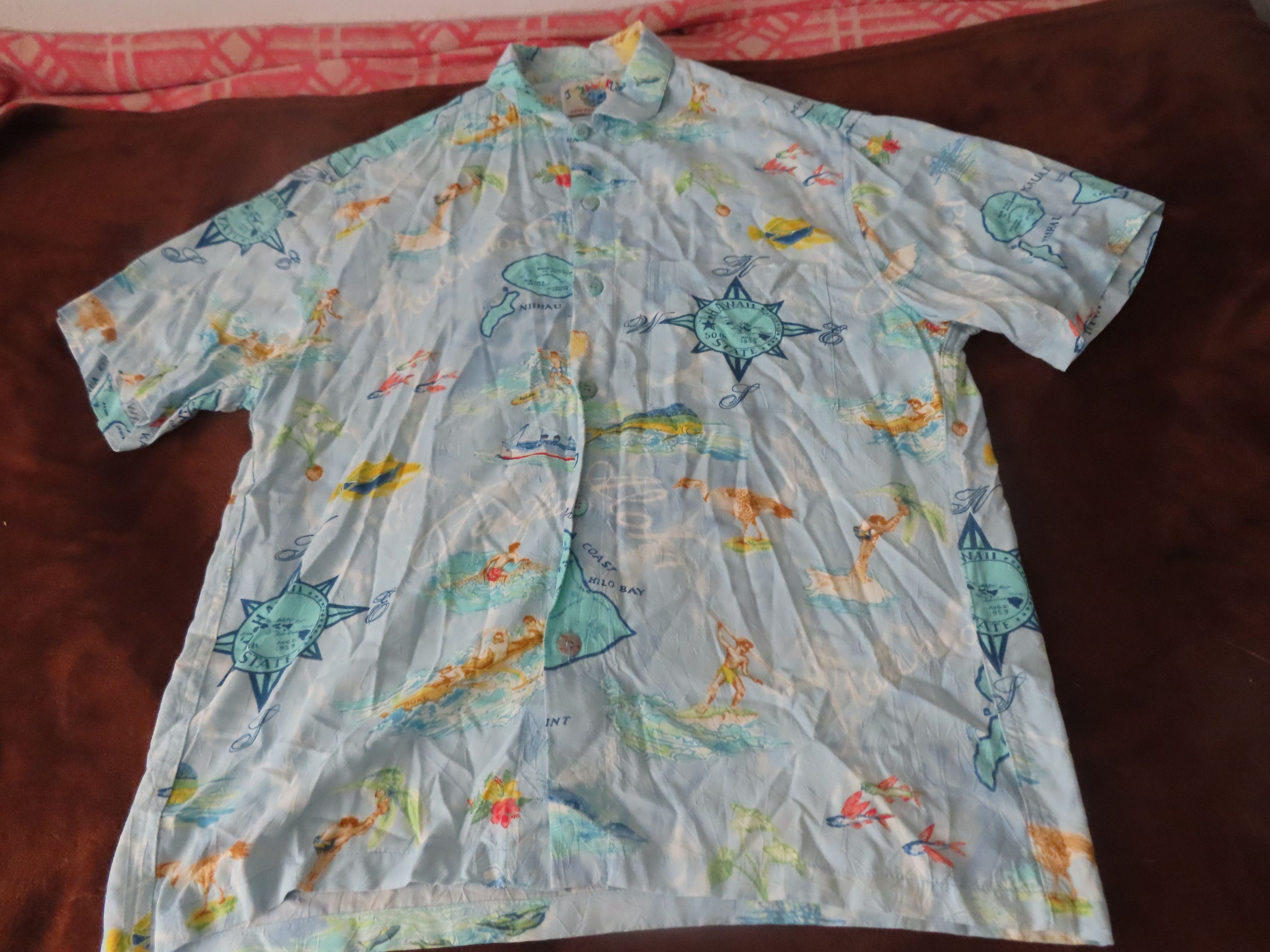 Vintage Jams World Statehood Hawaiian Shirt limited edition