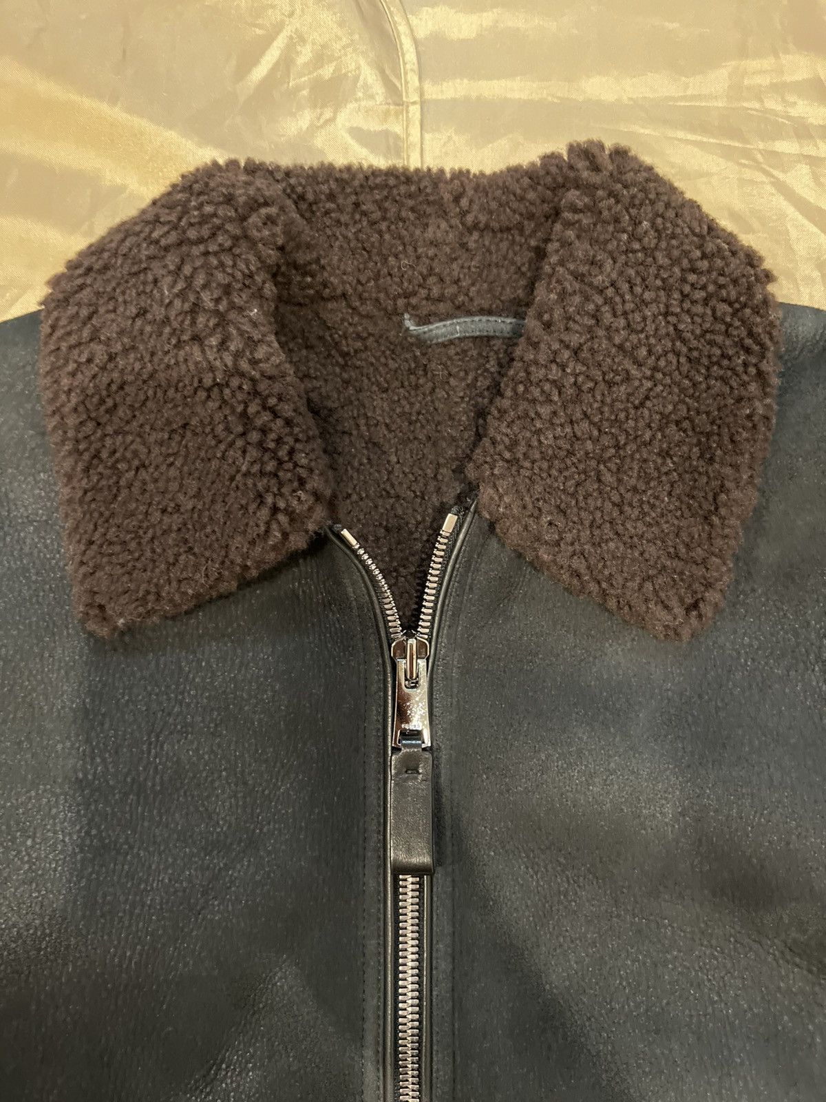 Reiss Reiss Shearling Bomber Jacket size L Size US L / EU 52-54 / 3 - 3 Thumbnail
