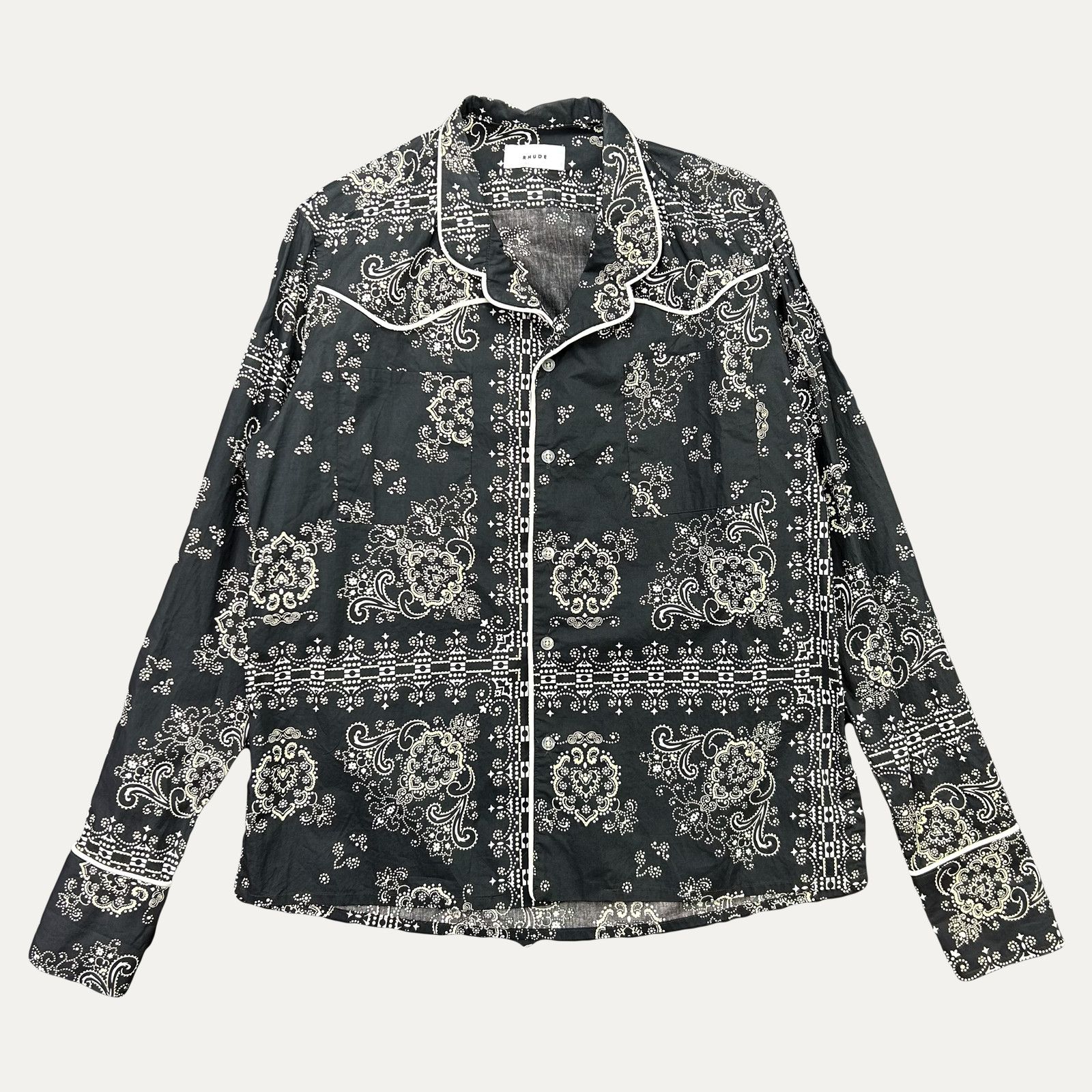 Rhude Rhude Western Camp Collar Button Up Shirt Size US S / EU 44-46 / 1 - 1 Thumbnail