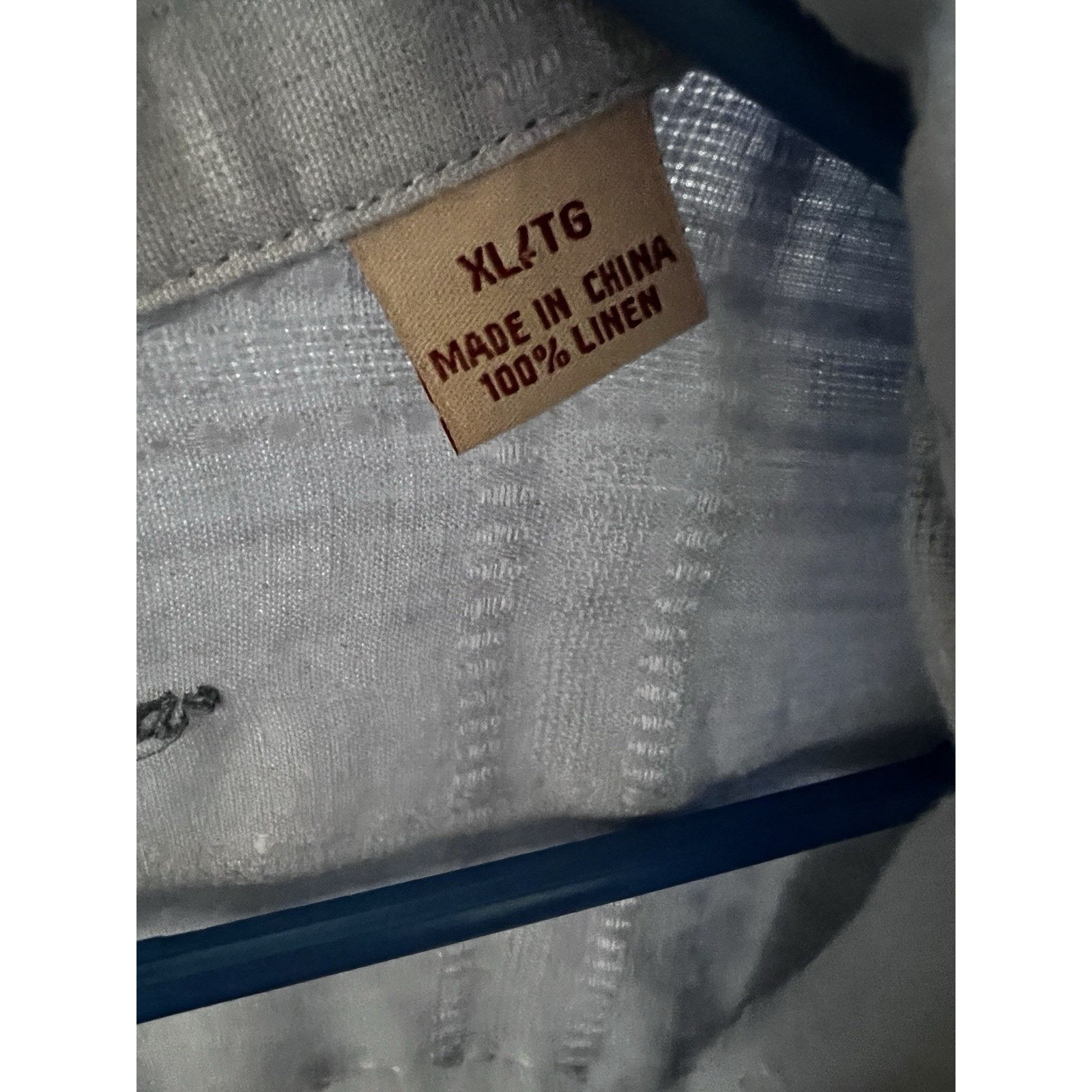 Tommy Bahama Tommy Bahama Blue Striped Linen Button Up Shirt XL Size US XL / EU 56 / 4 - 8 Thumbnail
