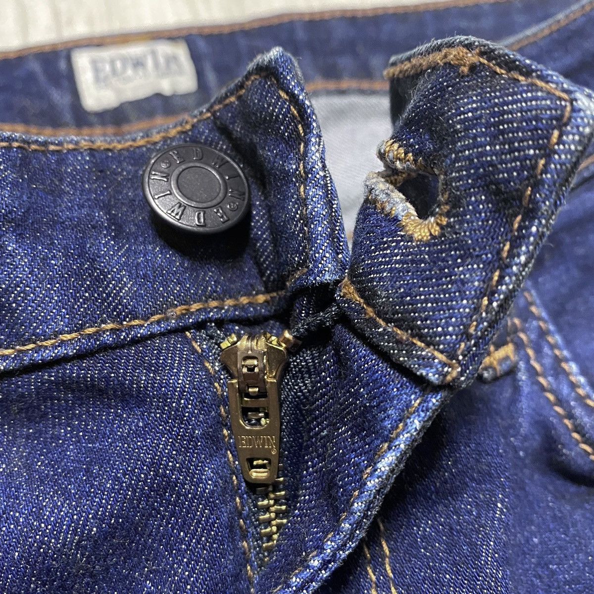 Edwin Womens Edwin Sally Pant Navy Jeans Denim Japanese Streetwear Size 27" / US 4 / IT 40 - 14 Thumbnail