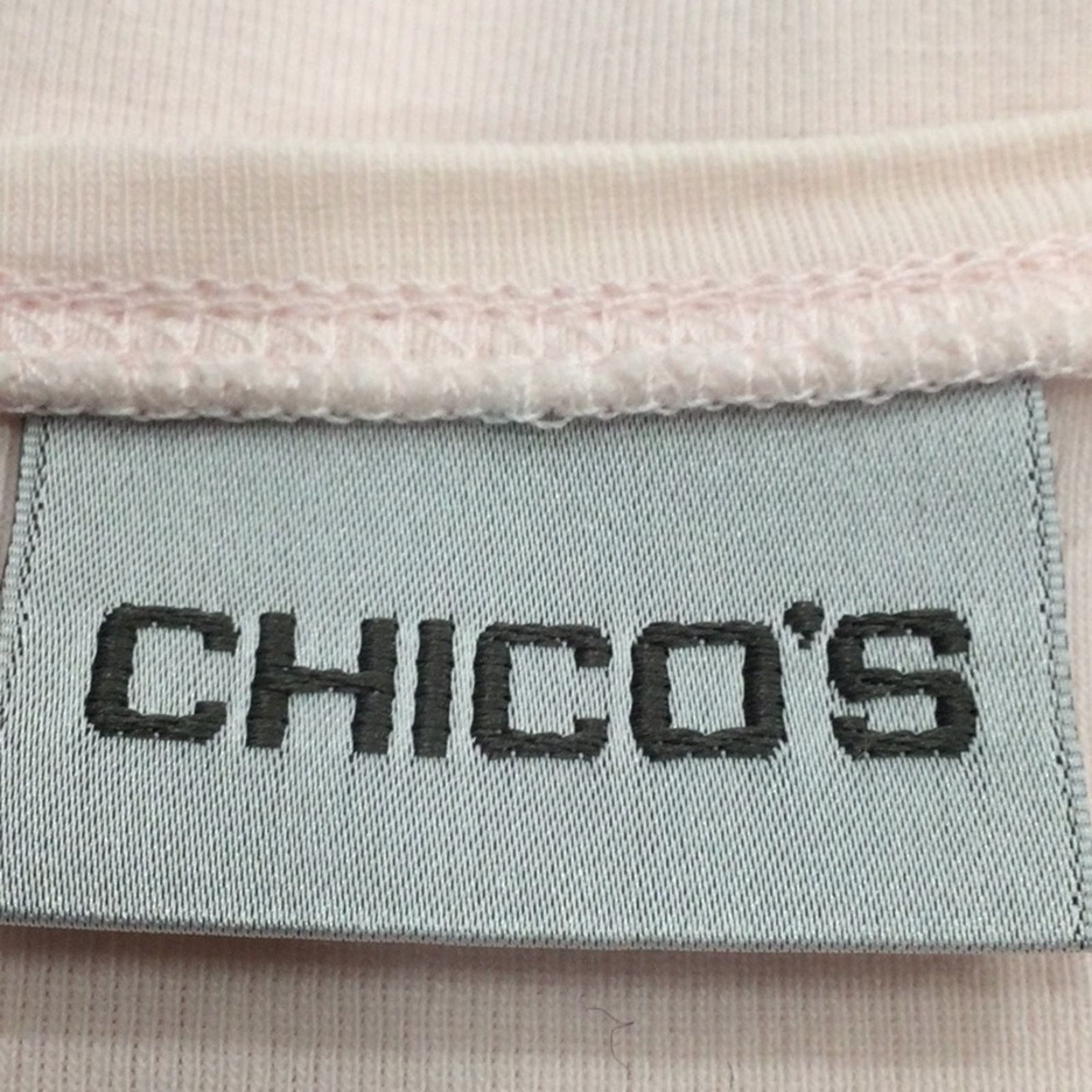Chicos Chico's Pale Pink V-Neck 3/4 Sleeve Top Size 2/L/12 Size M / US 6-8 / IT 42-44 - 10 Thumbnail