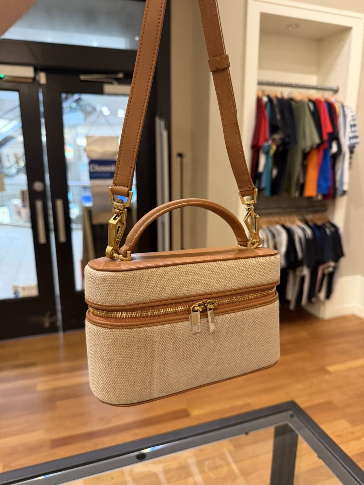Yves Saint Laurent Saint Laurent Gaby Canvas Mini Vanity Bag Size ONE SIZE - 4 Thumbnail