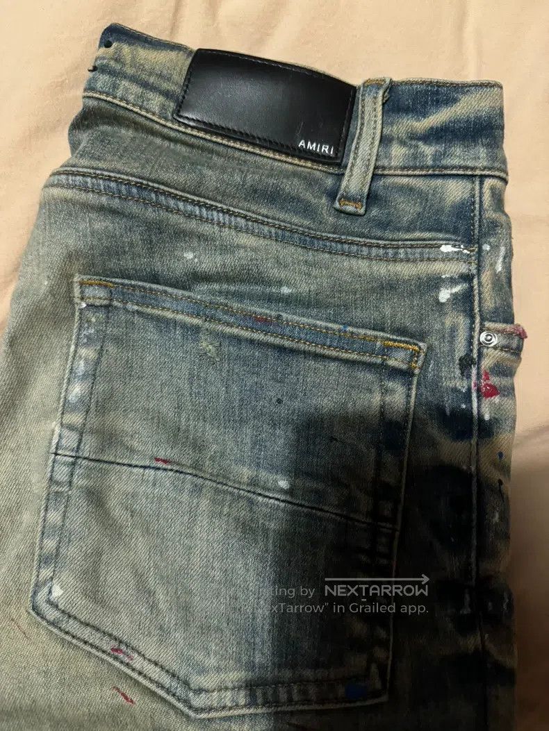Amiri Amiri Splatter Effect Destroyed Denim Pants Size US 30 / EU 46 - 4 Thumbnail
