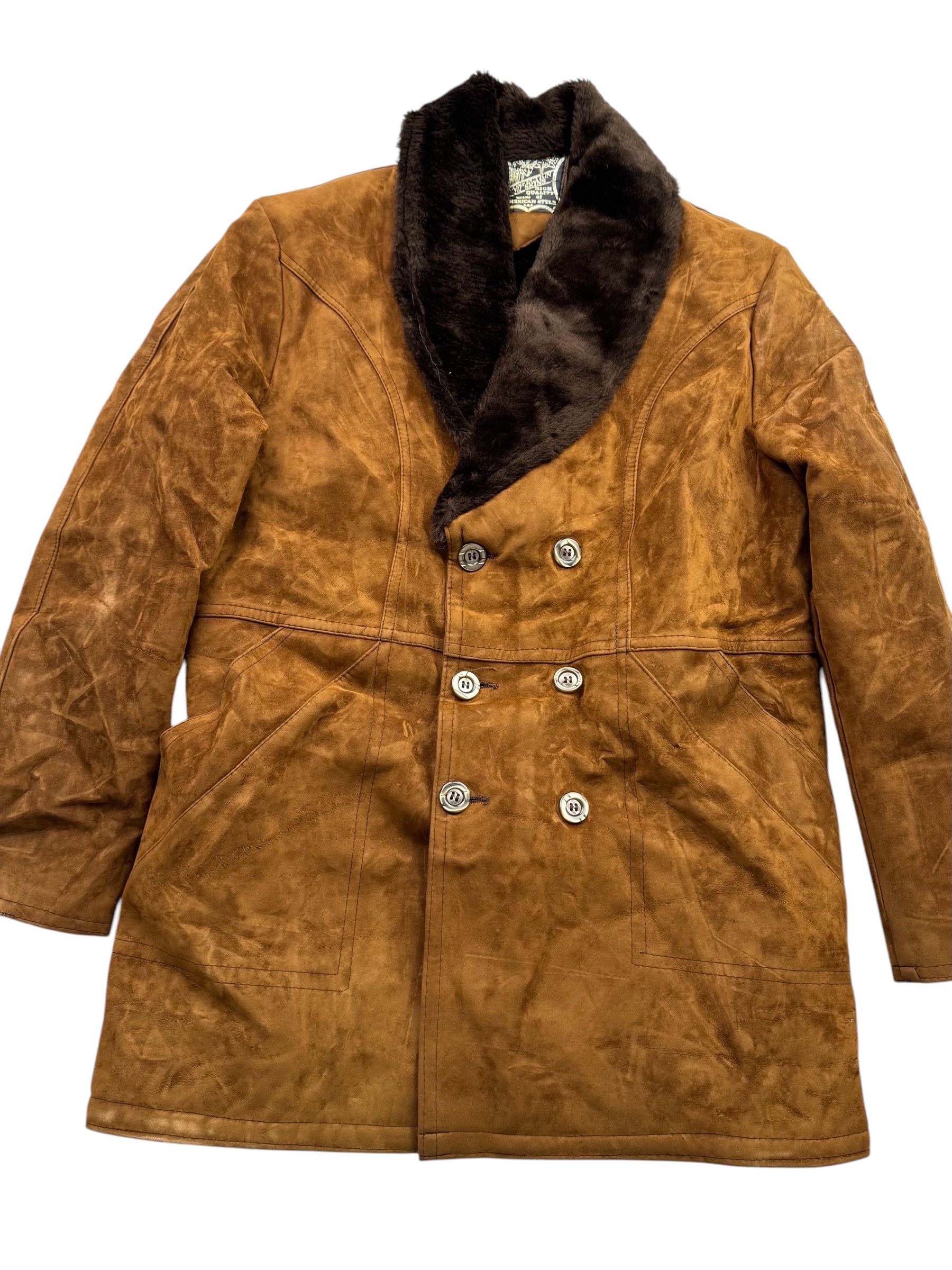 Japanese Brand Vintage Leather Coat W77(V9) Size US M / EU 48-50 / 2 - 2 Thumbnail