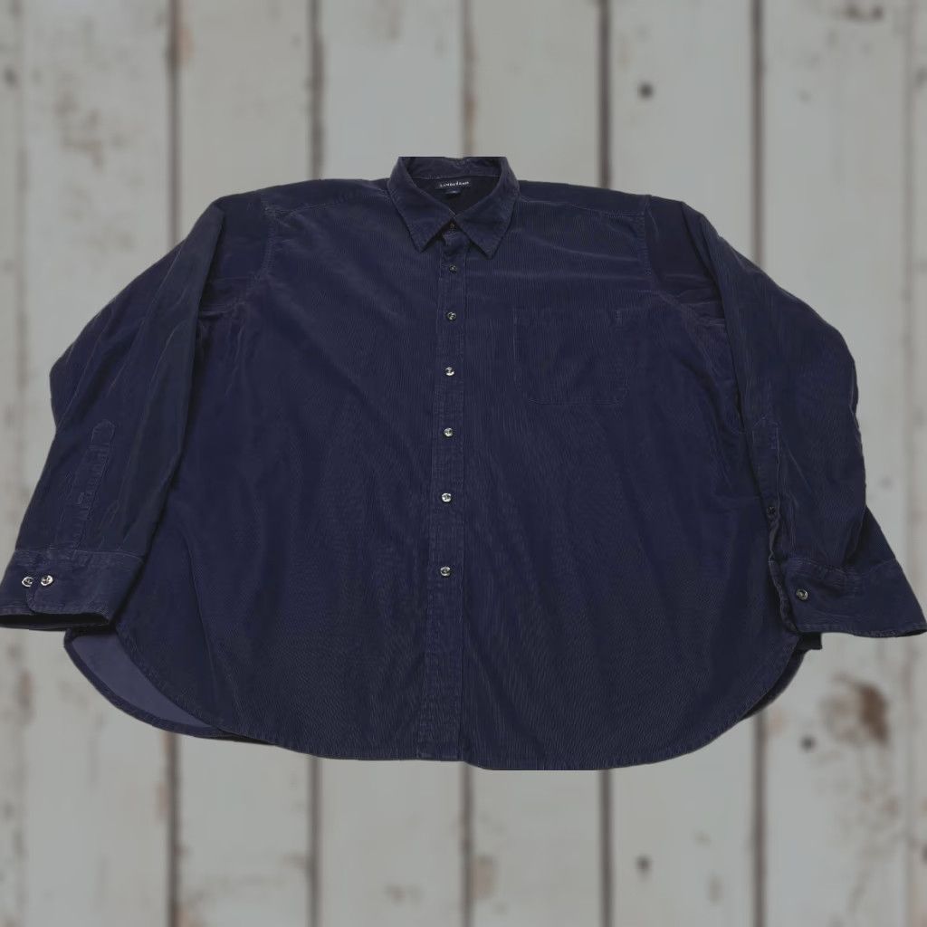 Lands' End Lands' End Corduroy Shirt Men’s 2XL Blue Long Sleeve 100% Cotton 7665 Shirt Men 2XL Blue Corduroy Outdoor 90s Theme Mens Size US XXL / EU 58 / 5 - 1 Thumbnail