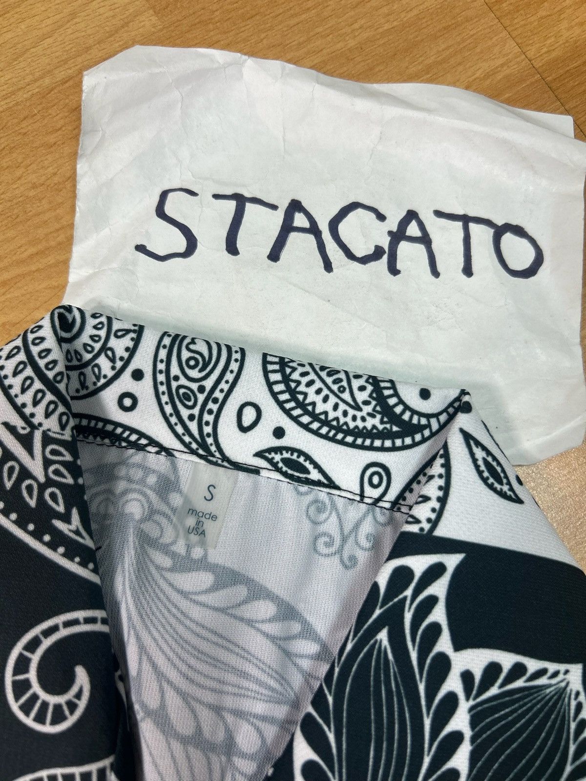 Gnarcotic × Rap Tees Gnarcotic Lil Gnar Paisley Bandana Button Up Black/White Size US S / EU 44-46 / 1 - 5 Thumbnail