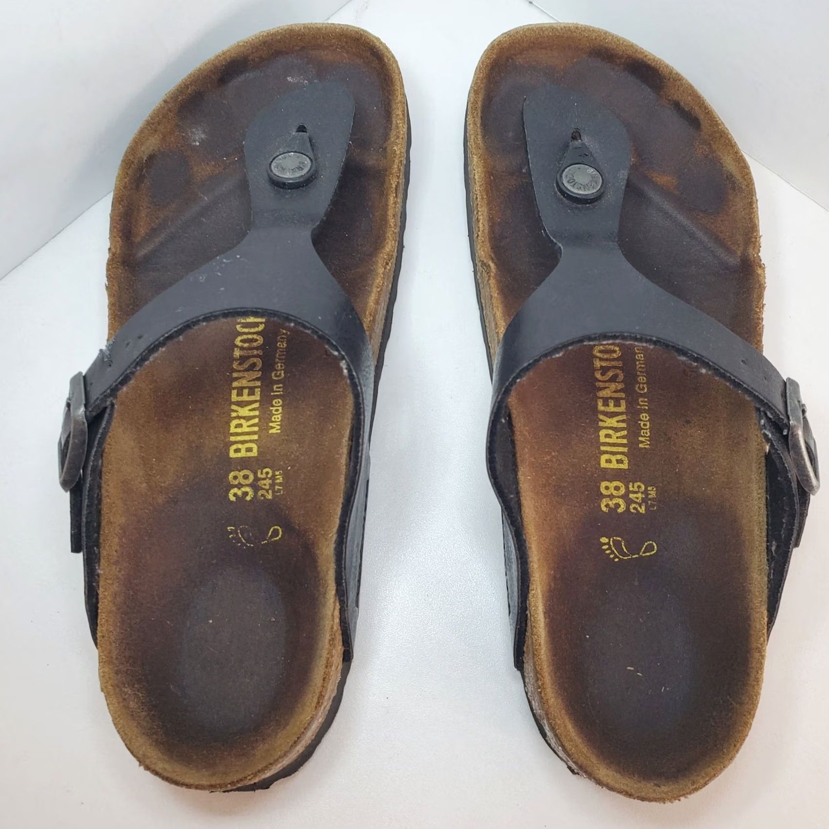 Birkenstock Birkenstock Gizeh Sandals Black Womens Sz 7 US 38 EU Birko-Flor Flip Flop Hippie Size US 7 / IT 37 - 2 Thumbnail