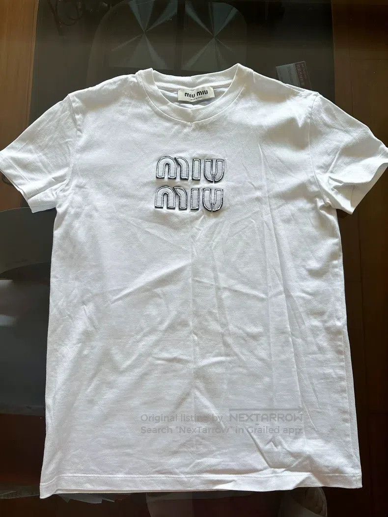Miu Miu Miu Miu Size XS White t Size XS / US 0-2 / IT 36-38 - 1 Thumbnail
