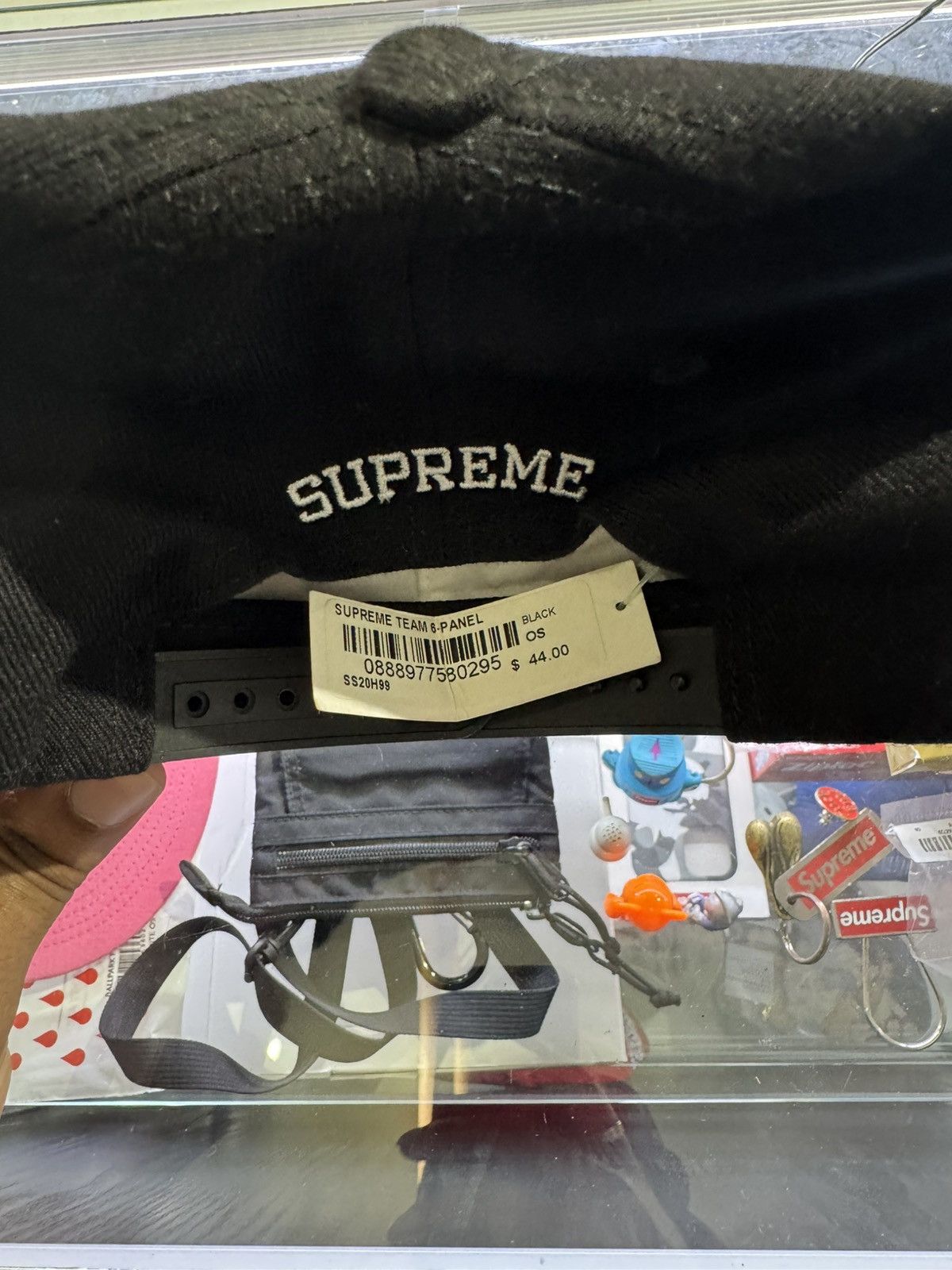 Supreme SS20 Supreme Team black 6-panel cap hat flags Size ONE SIZE - 2 Thumbnail