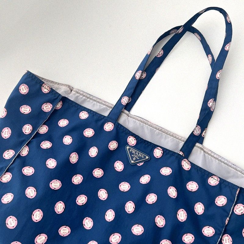 Prada Prada Polka Dot Navy Shoulder Bag Vintage Logo Size ONE SIZE - 10 Thumbnail